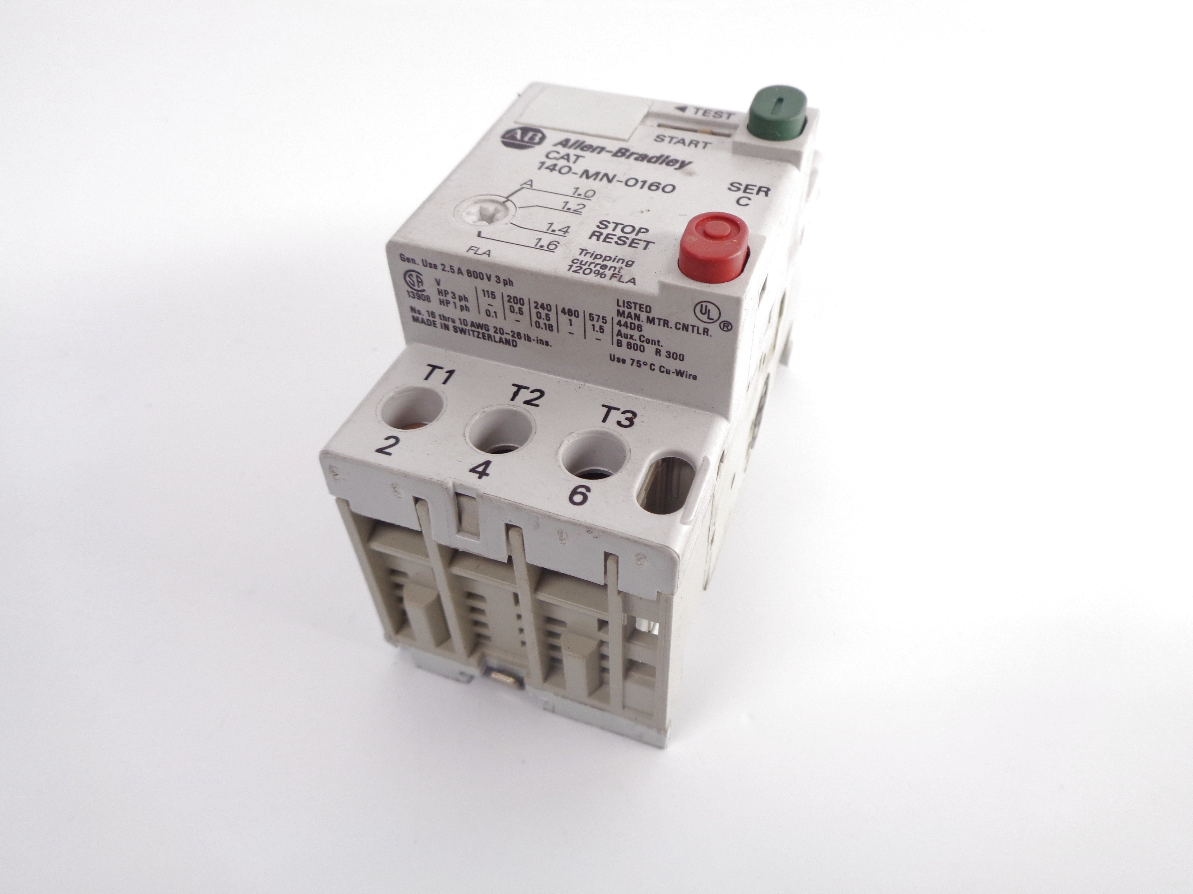 ALLEN BRADLEY 140-MN-0160 SER. C NSNP