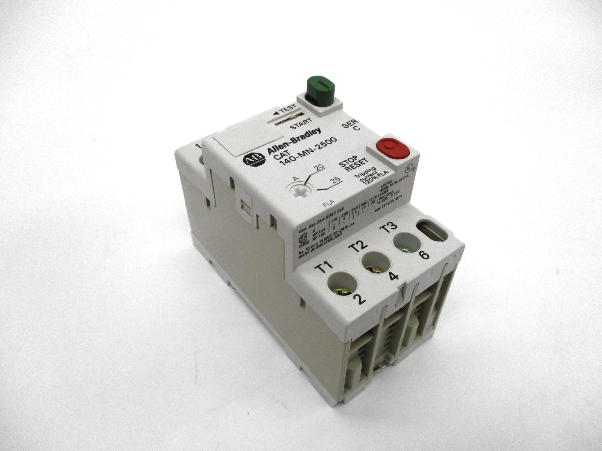 ALLEN BRADLEY 140-MN-2500 SER. C (BR/WH) NSMP