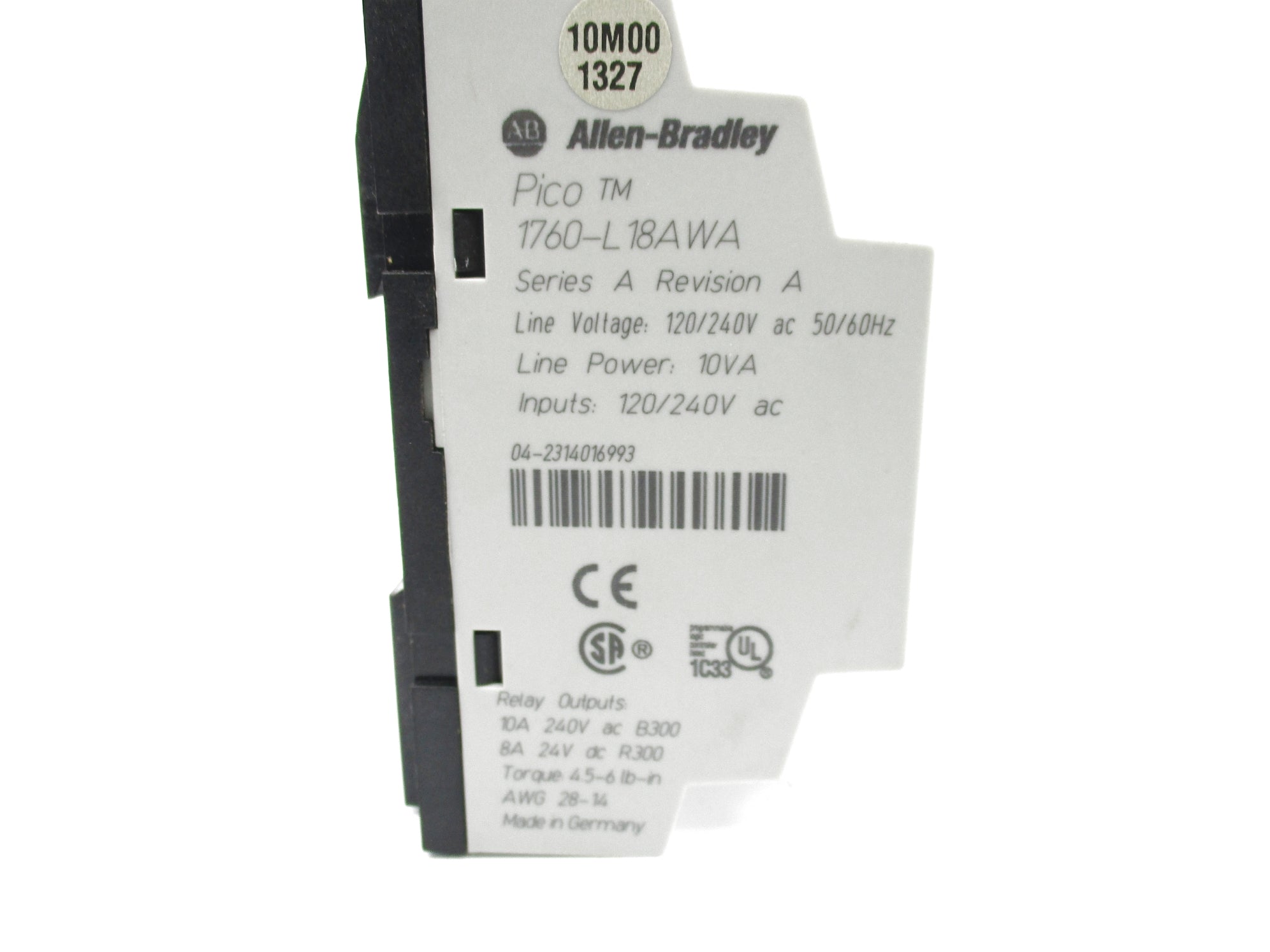 ALLEN BRADLEY 1760-L18AWA SER. A NSNP