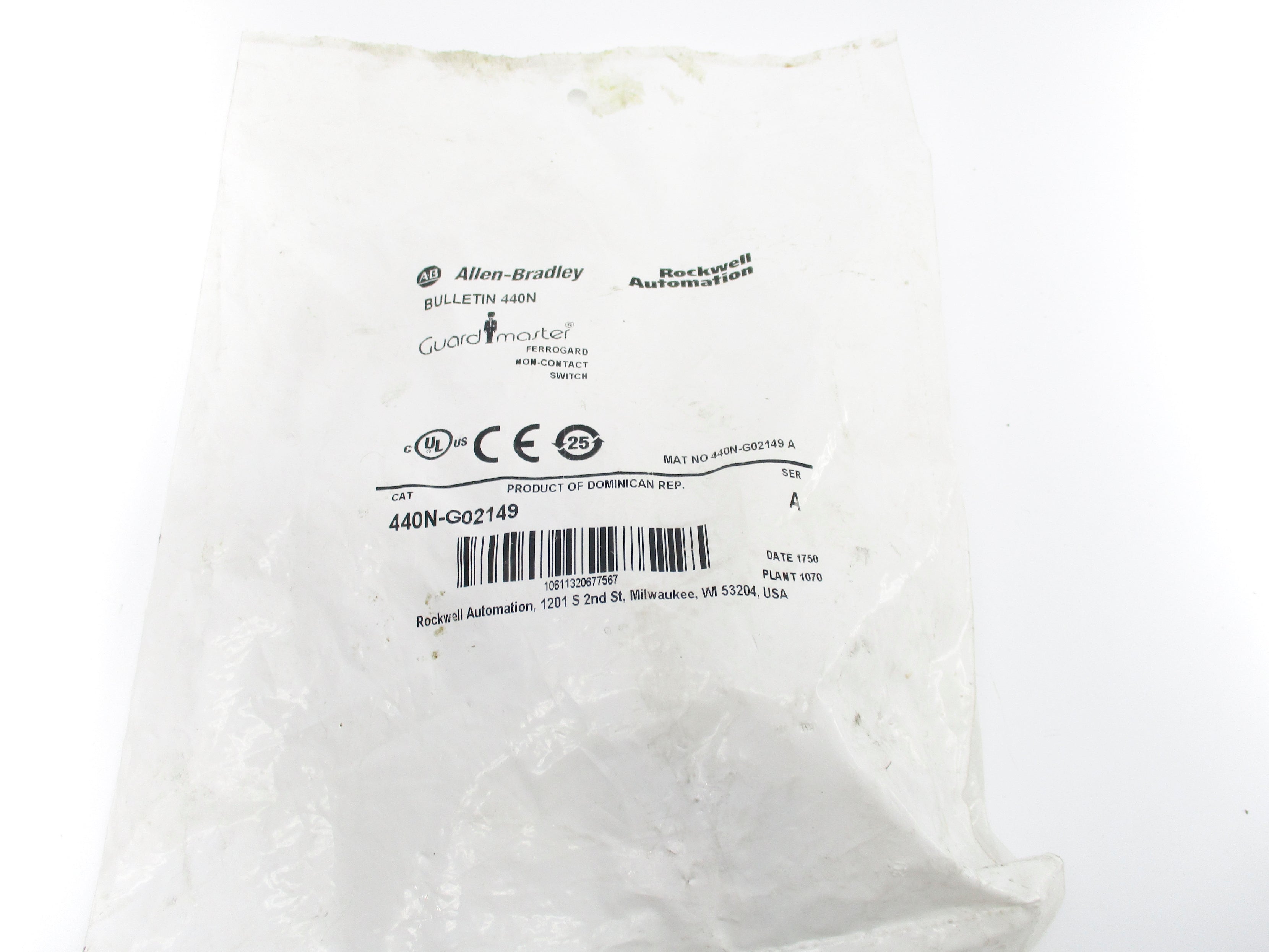 ALLEN BRADLEY 440N-G02149 SER. A (WH) NSMP