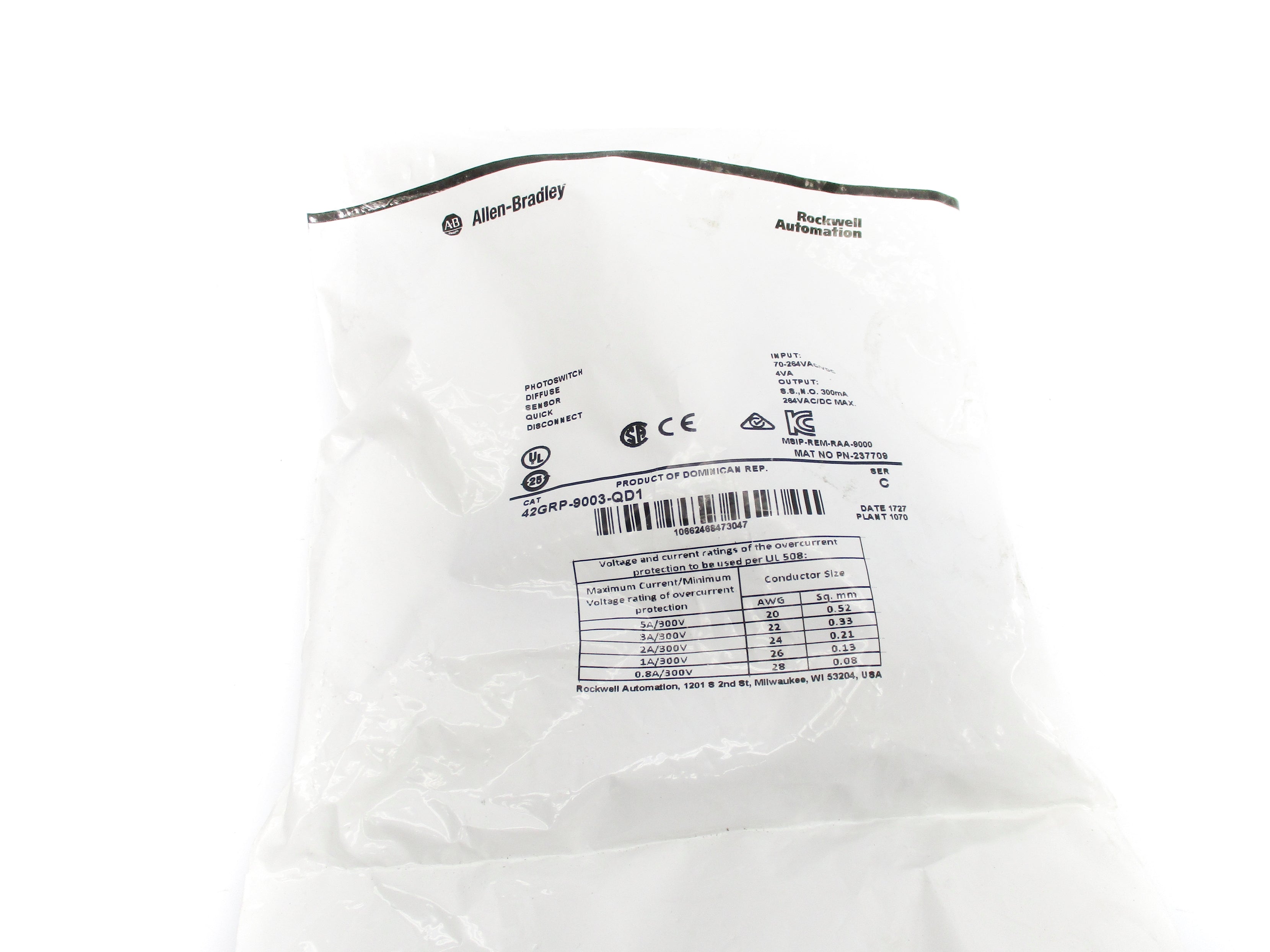 ALLEN BRADLEY 42GRP-9003-QD1 SER. C NSMP