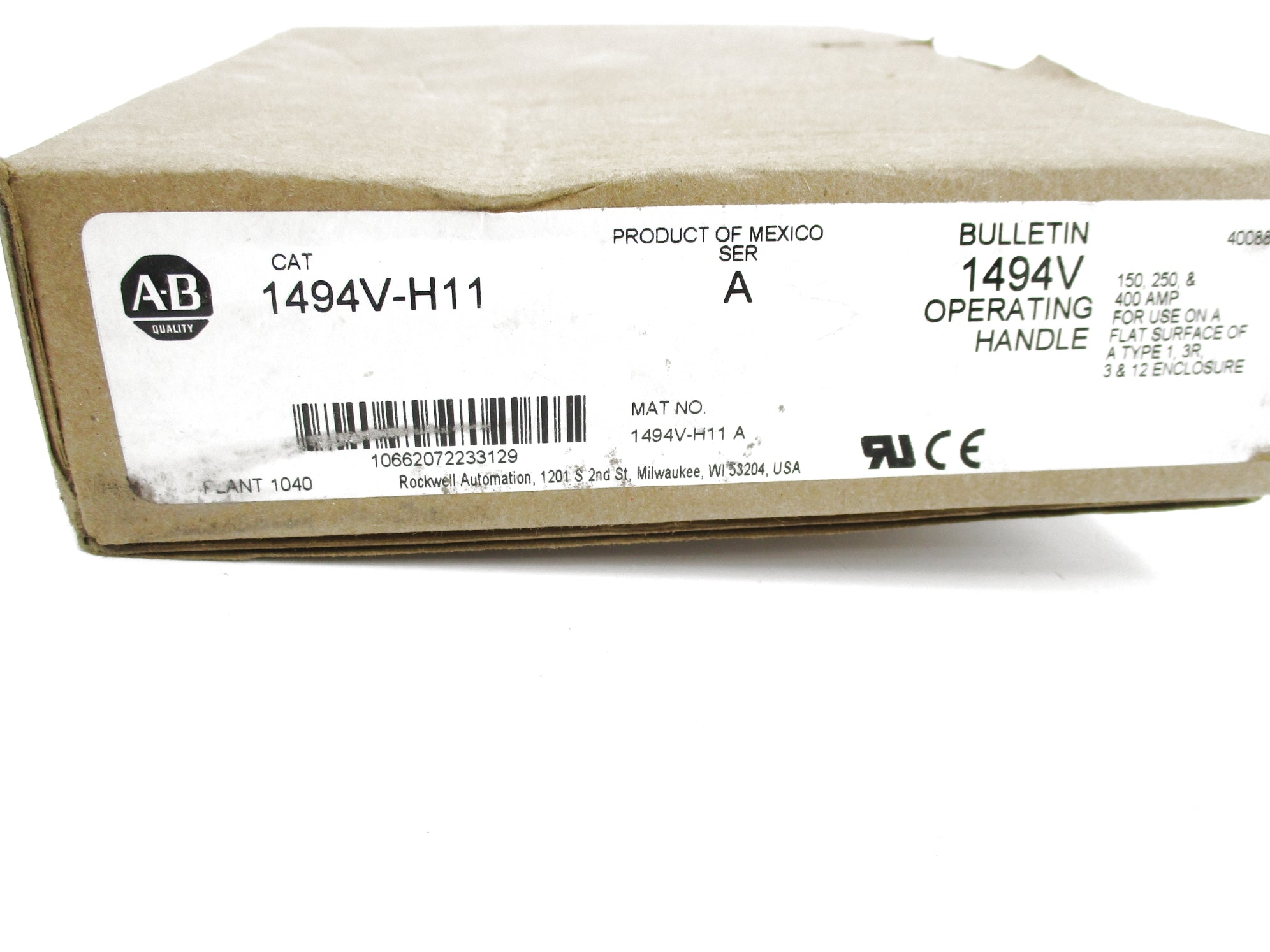 ALLEN BRADLEY 1494V-H11 SER. A (BR/WH) NSMP
