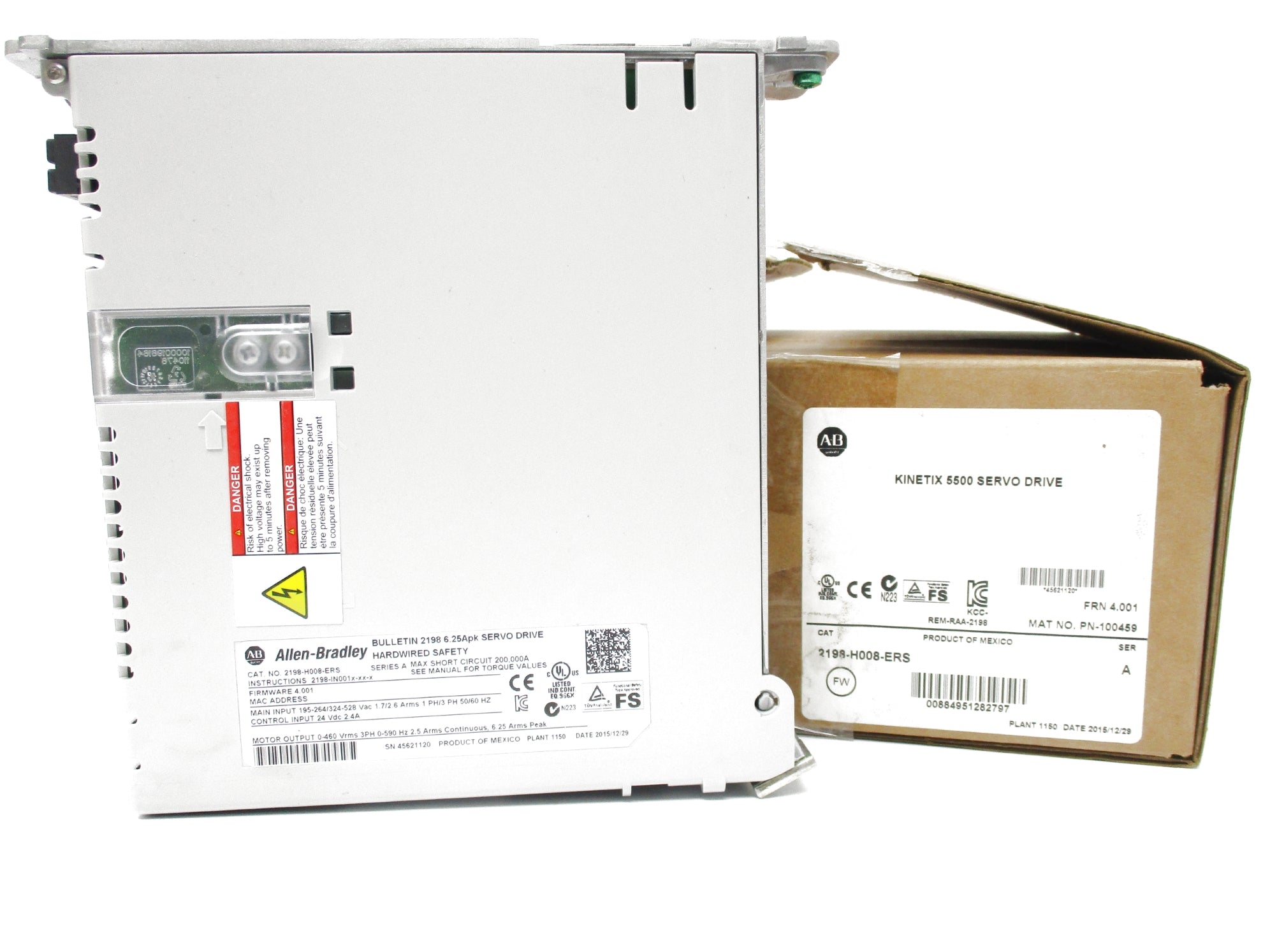 ALLEN BRADLEY 2198-H008-ERS SER. A (BR/WH) NSMP