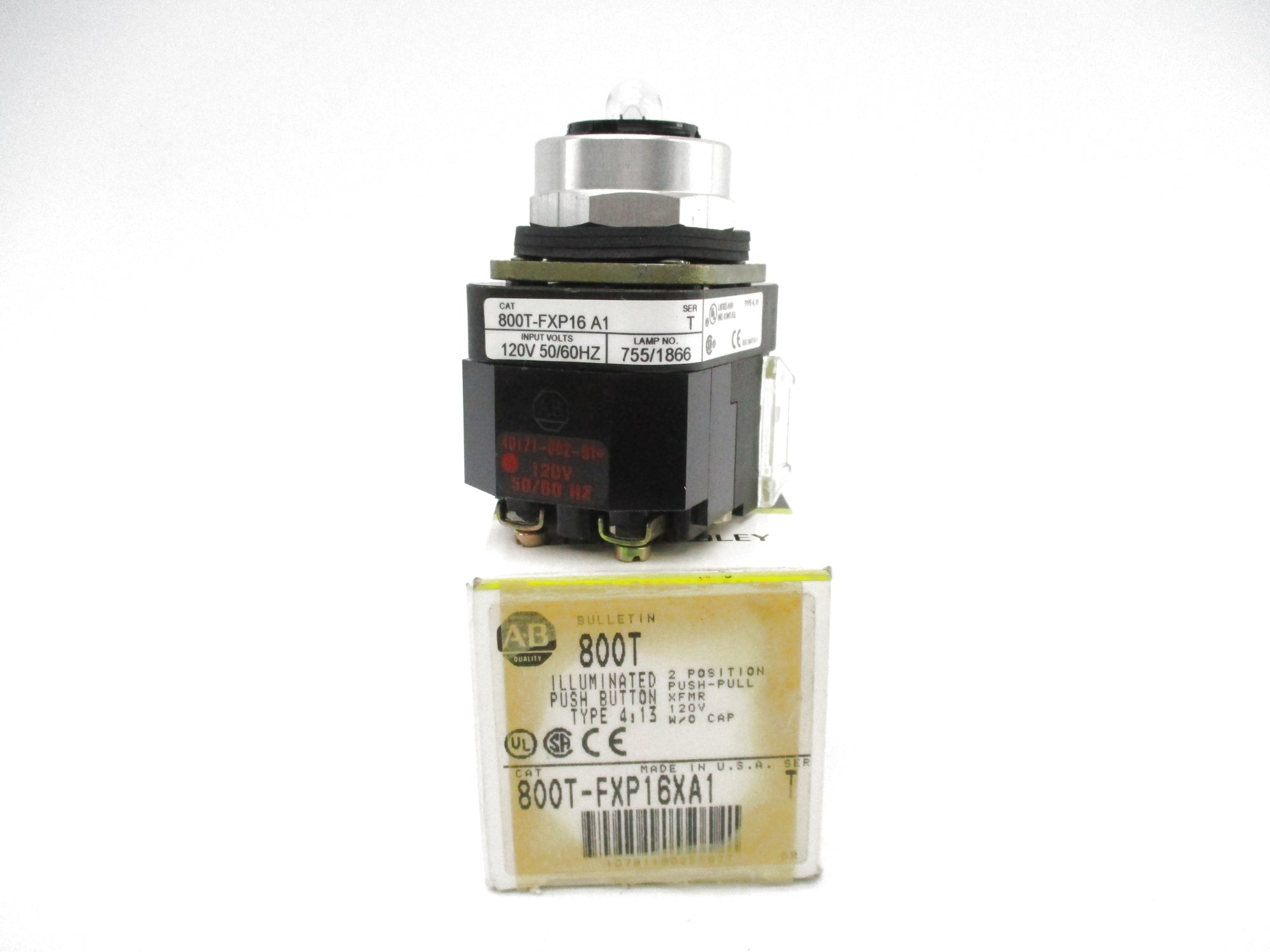 ALLEN BRADLEY 800T-FXP16XA1 SER. T (BK/YL) NSMP