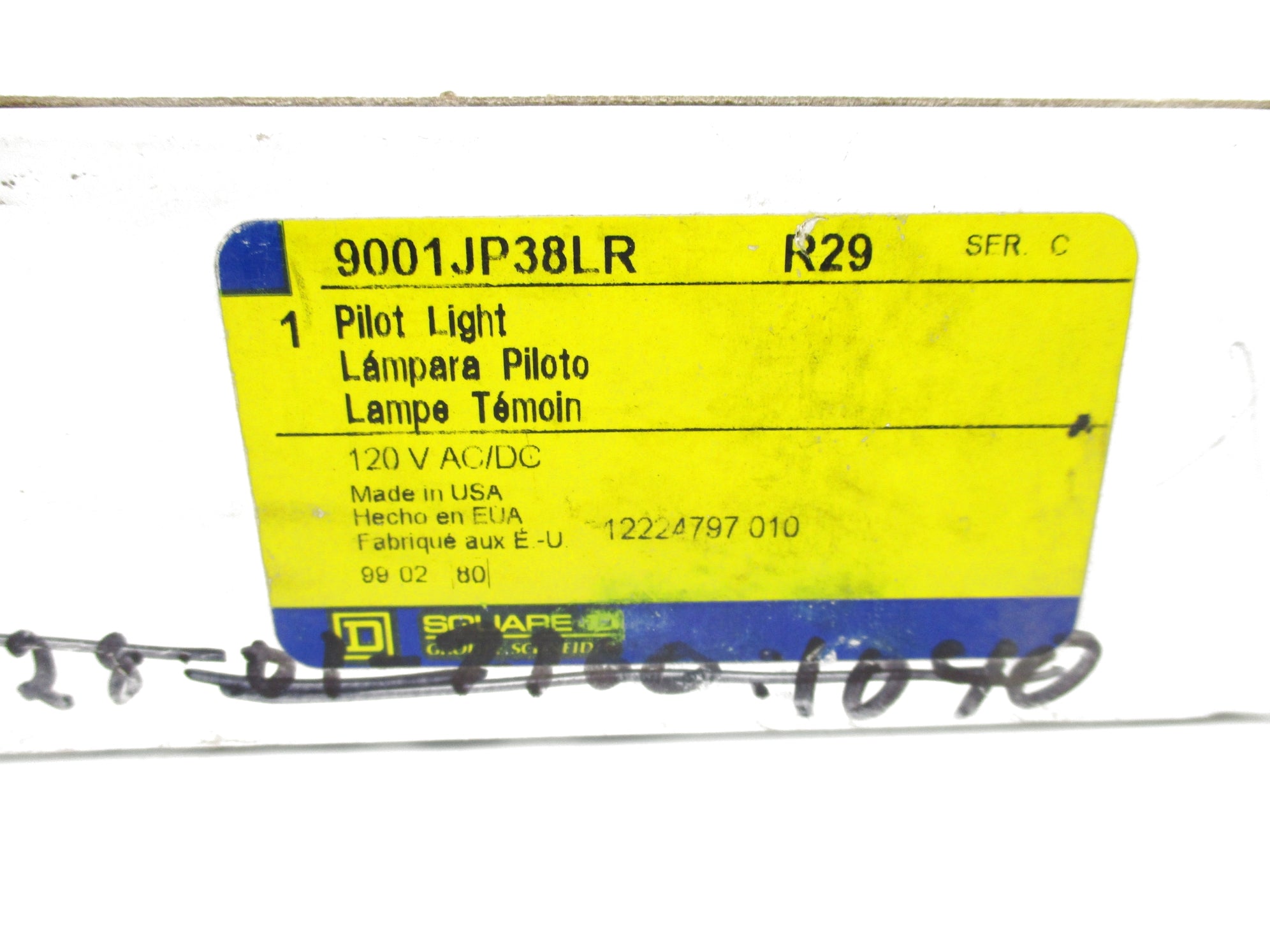 SQUARE D 9001JP38LRR29 SER. C NSMP