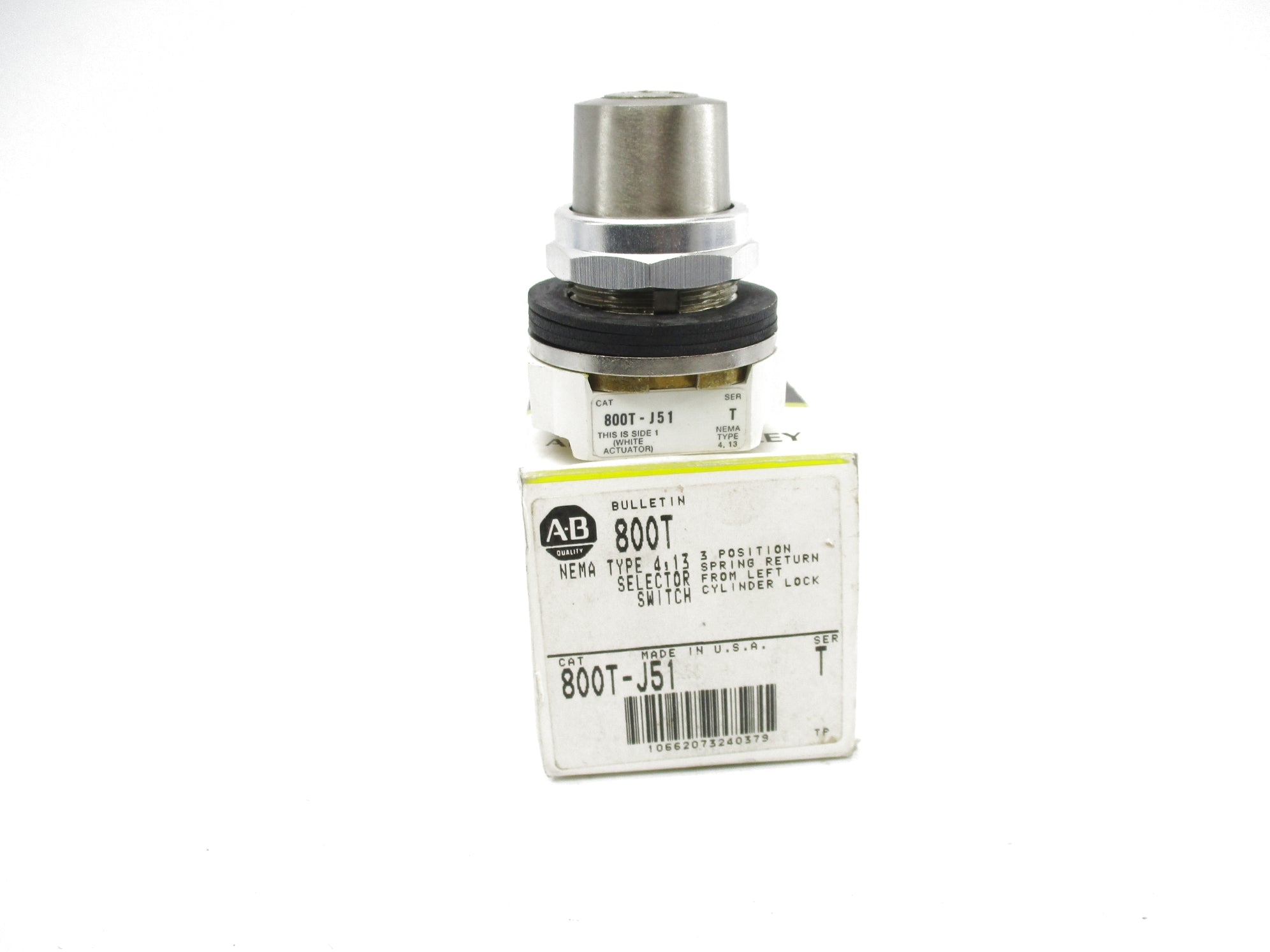 ALLEN BRADLEY 800T-J51 SER. T (NO KEY) (BK/YL) NSMP