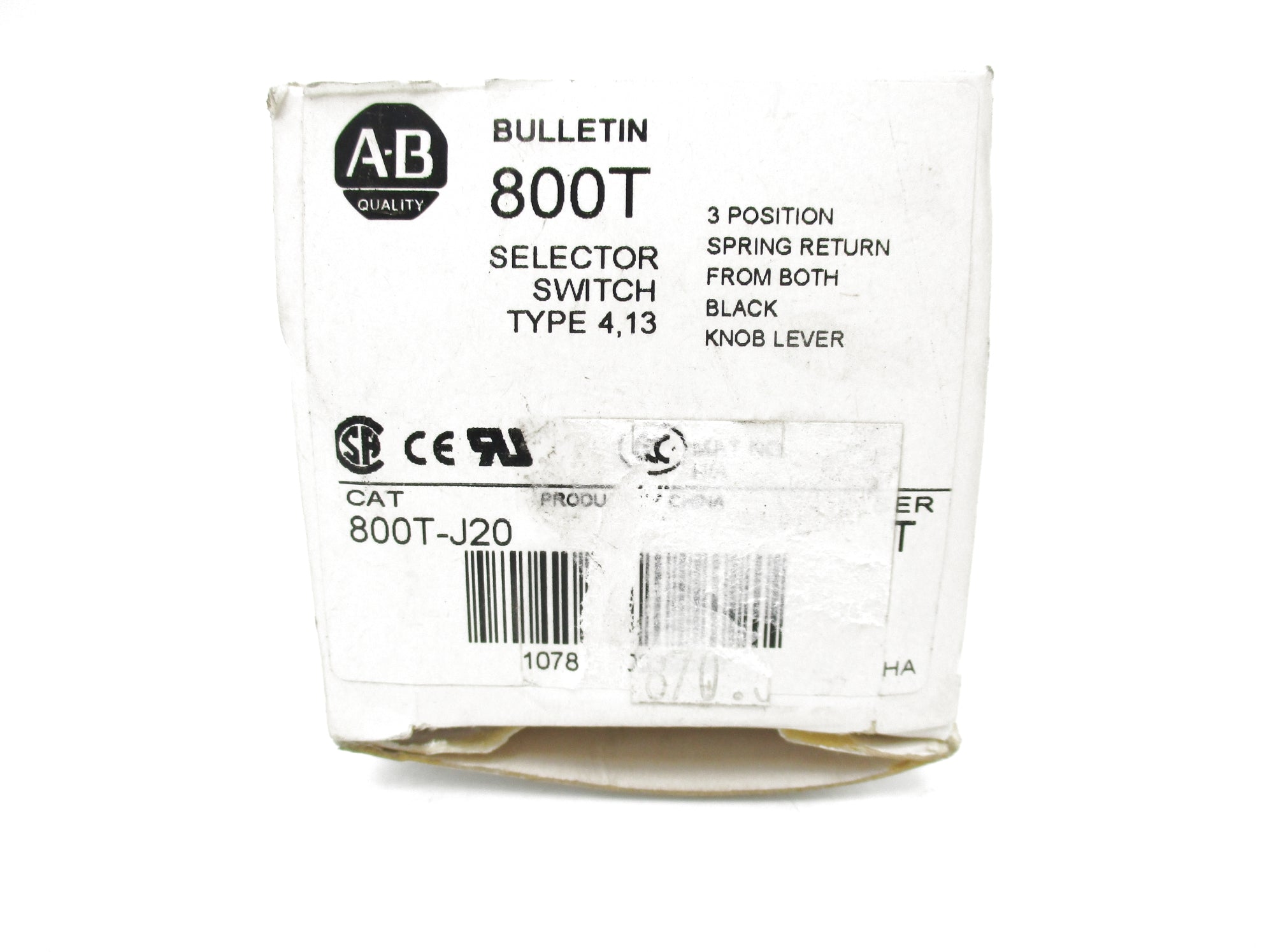 ALLEN BRADLEY 800T-J20 SER. T (WH) NSMP