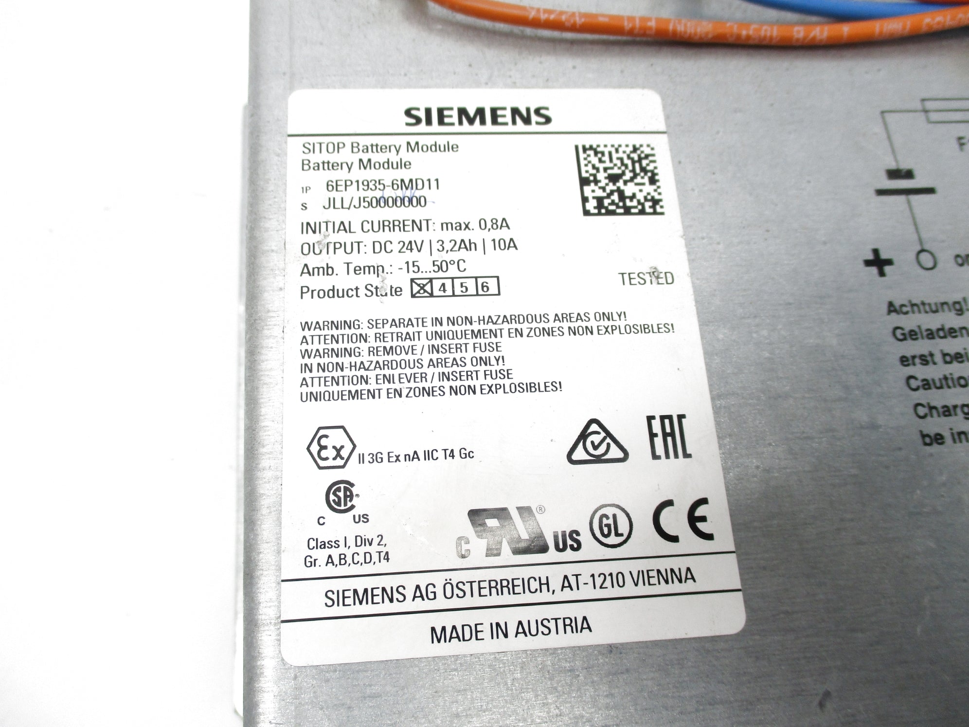 SIEMENS 6EP1935-6MD11 24VDC 10A UNMP