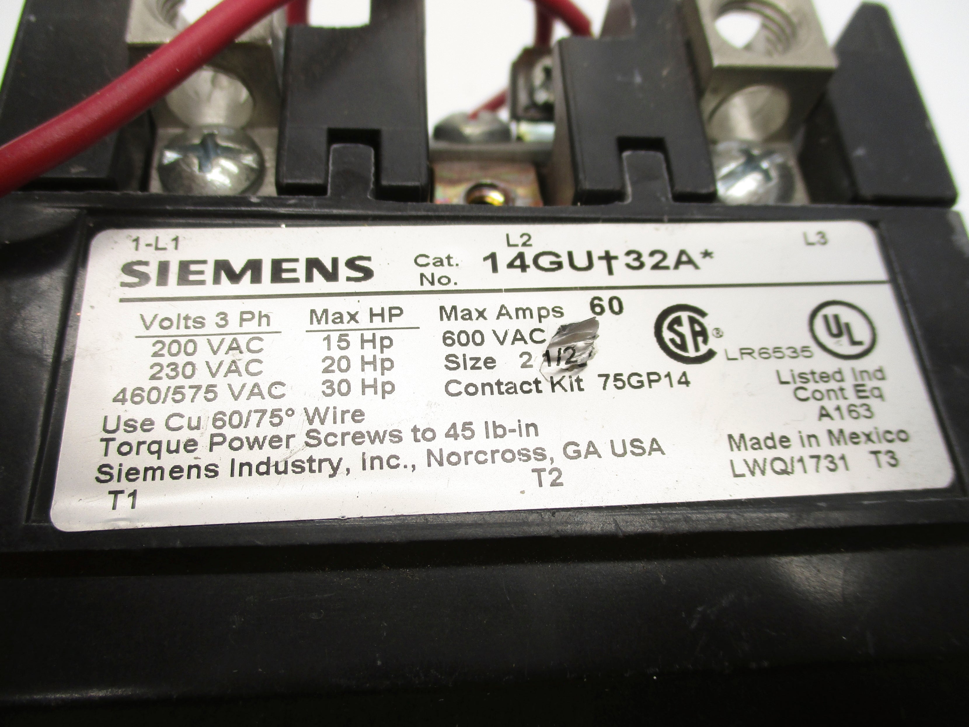 SIEMENS 14GU-32A* 958GB3SA NSNP