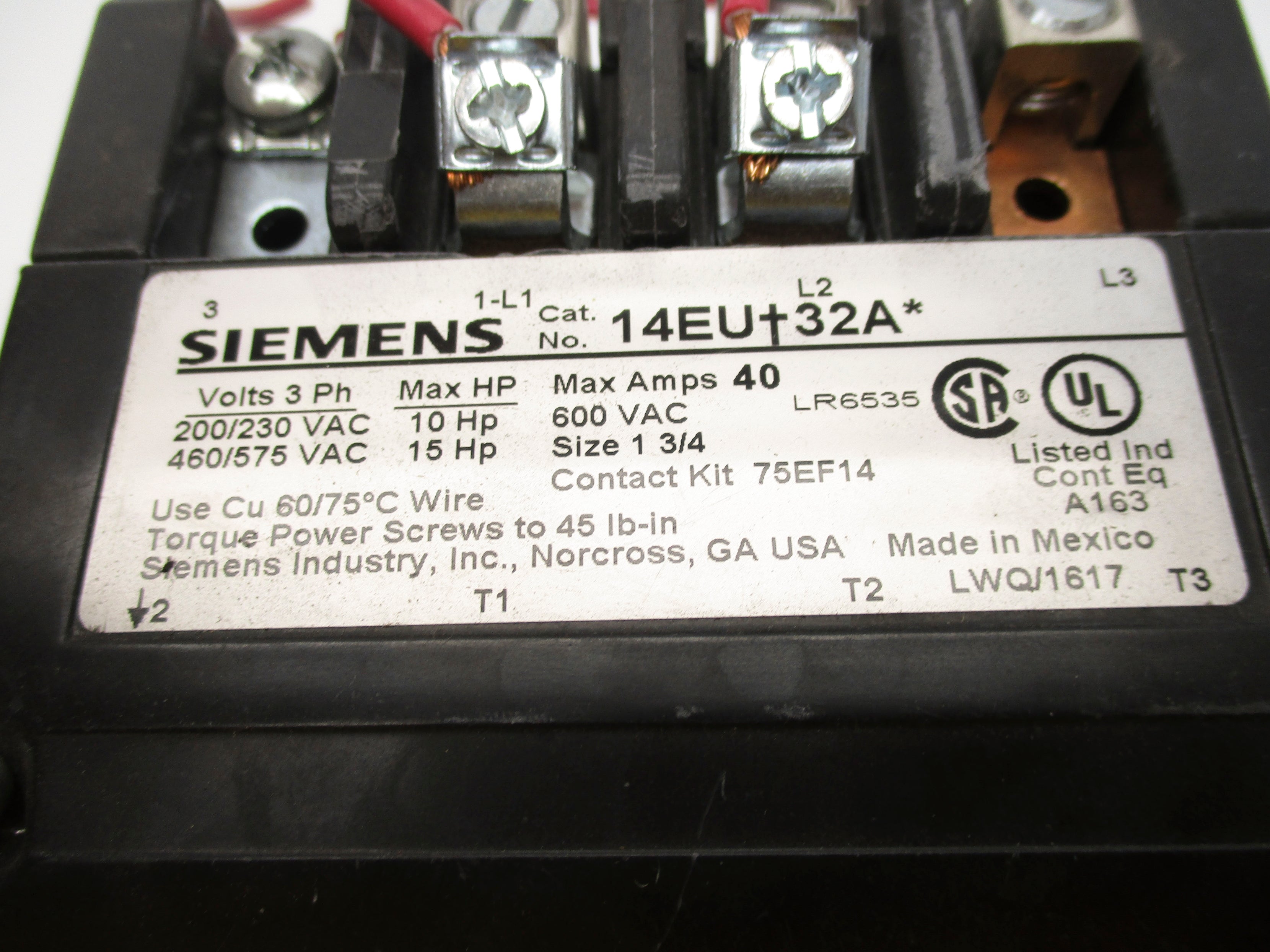 SIEMENS 14EU-32A* 48ATE3S00 UNMP