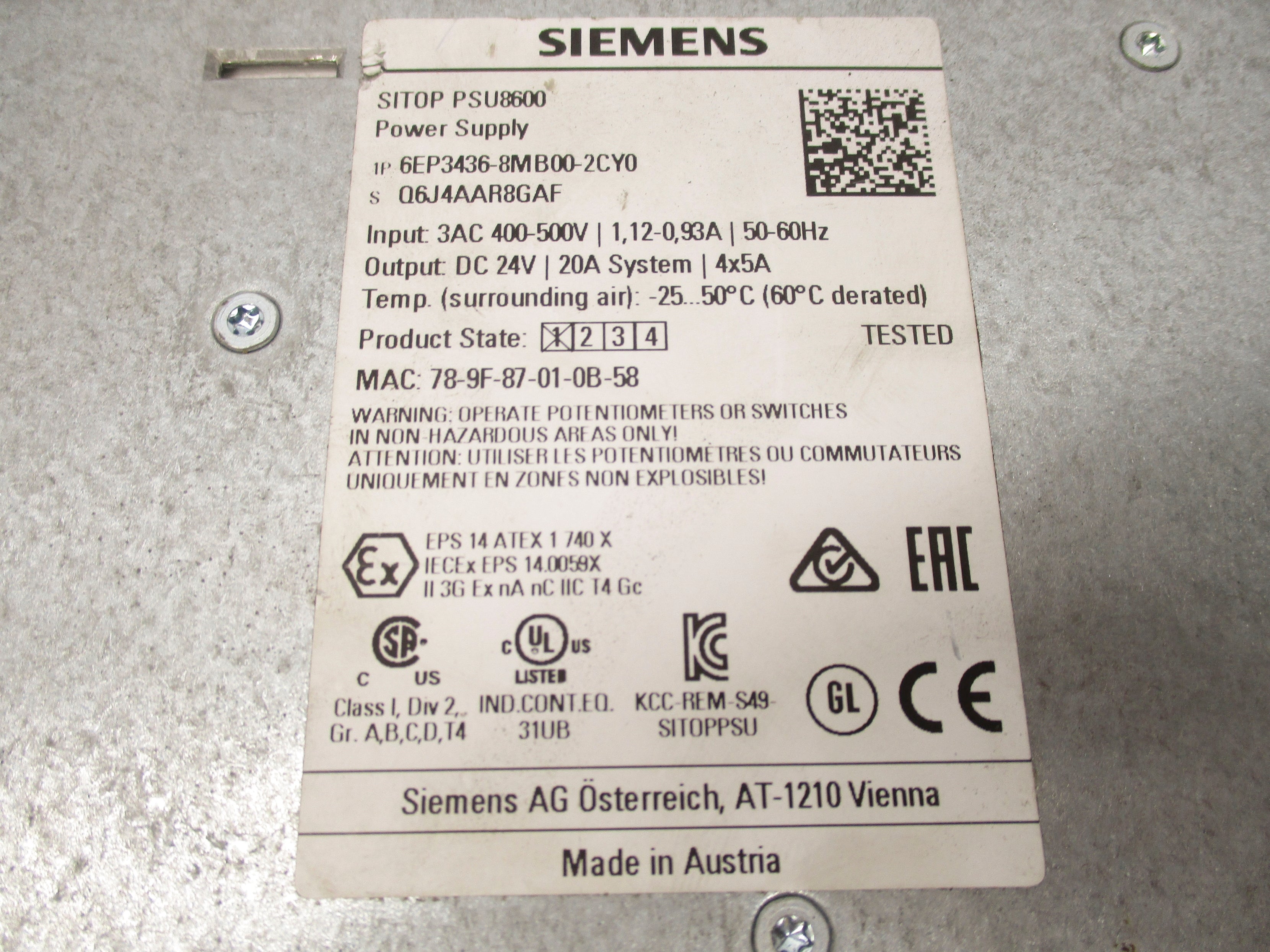 SIEMENS 6EP3436-8MB00-2CY0 NSNP