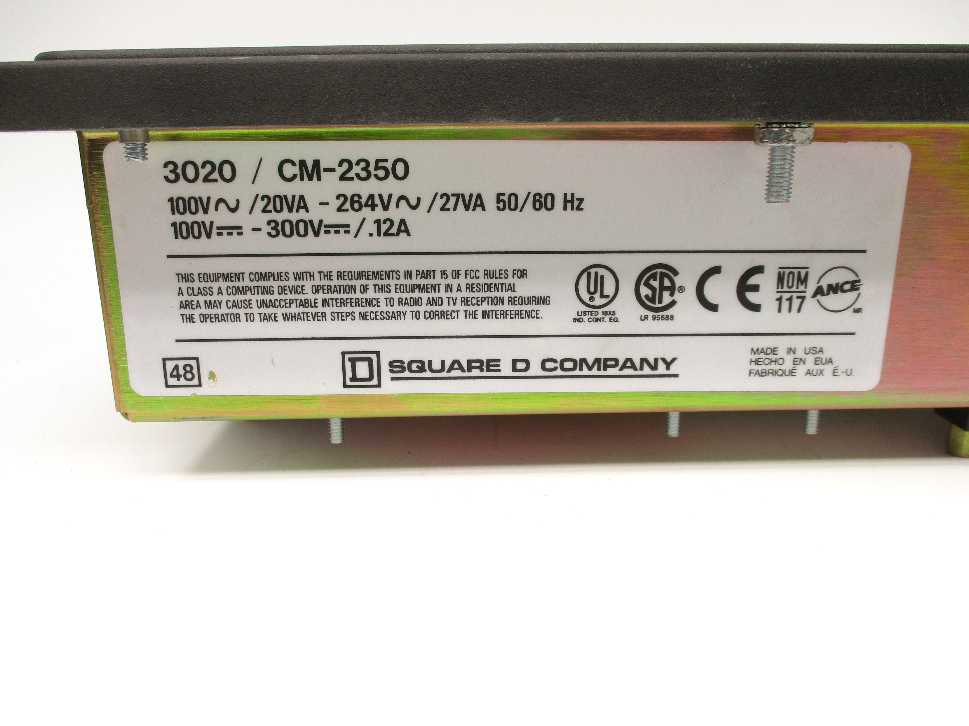 SQUARE D 3020/CM-2350 NSNP