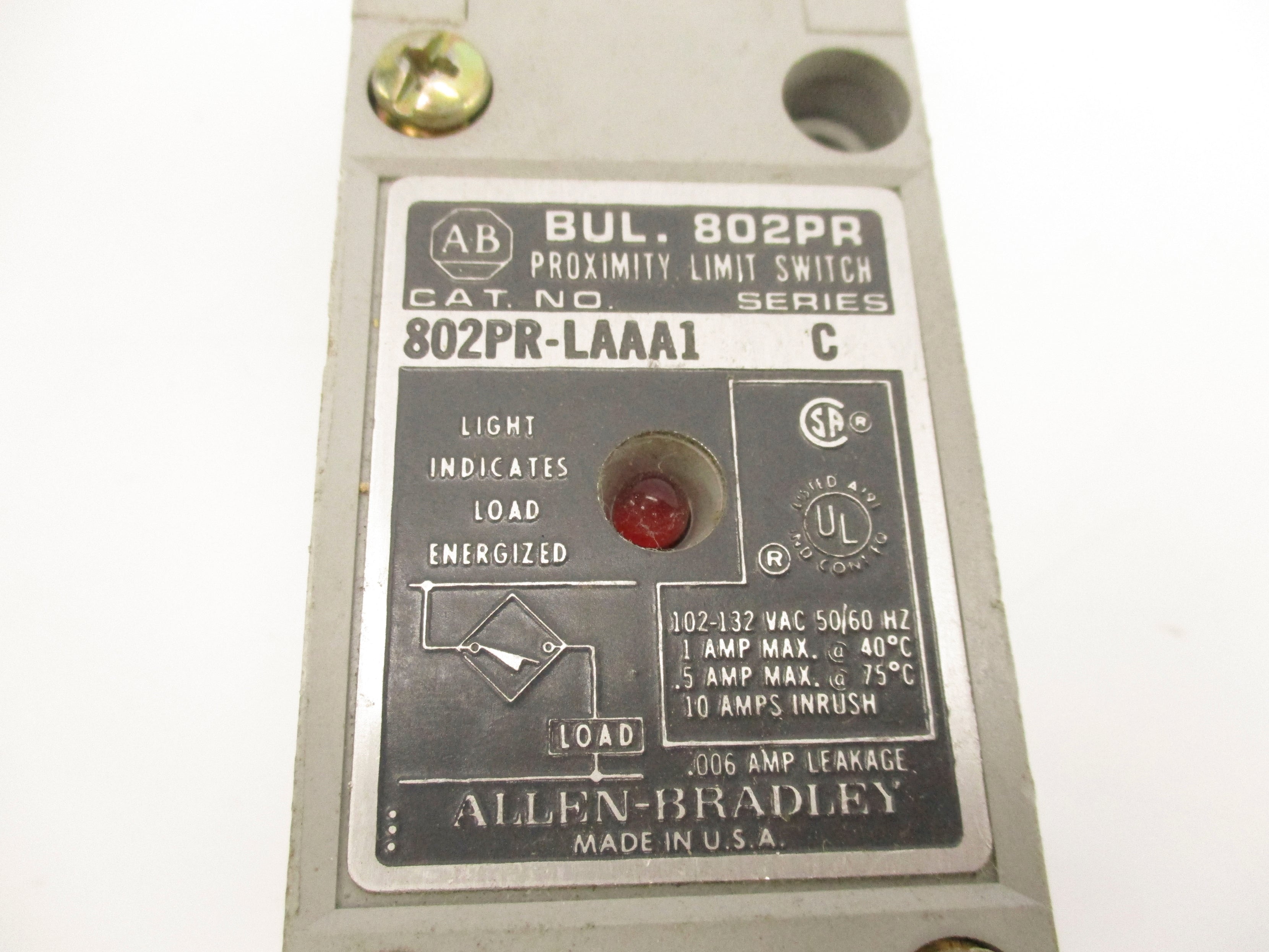 INDUSTRIAL SPARE PART 802PR-LAAA1 SER.C NSNP