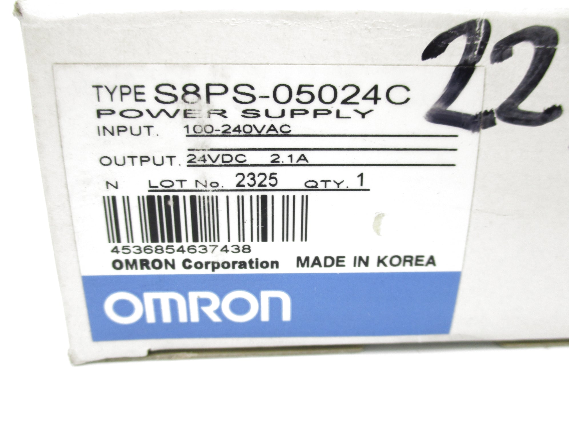OMRON S8PS-05024C 100-240VAC 0.9A NSMP