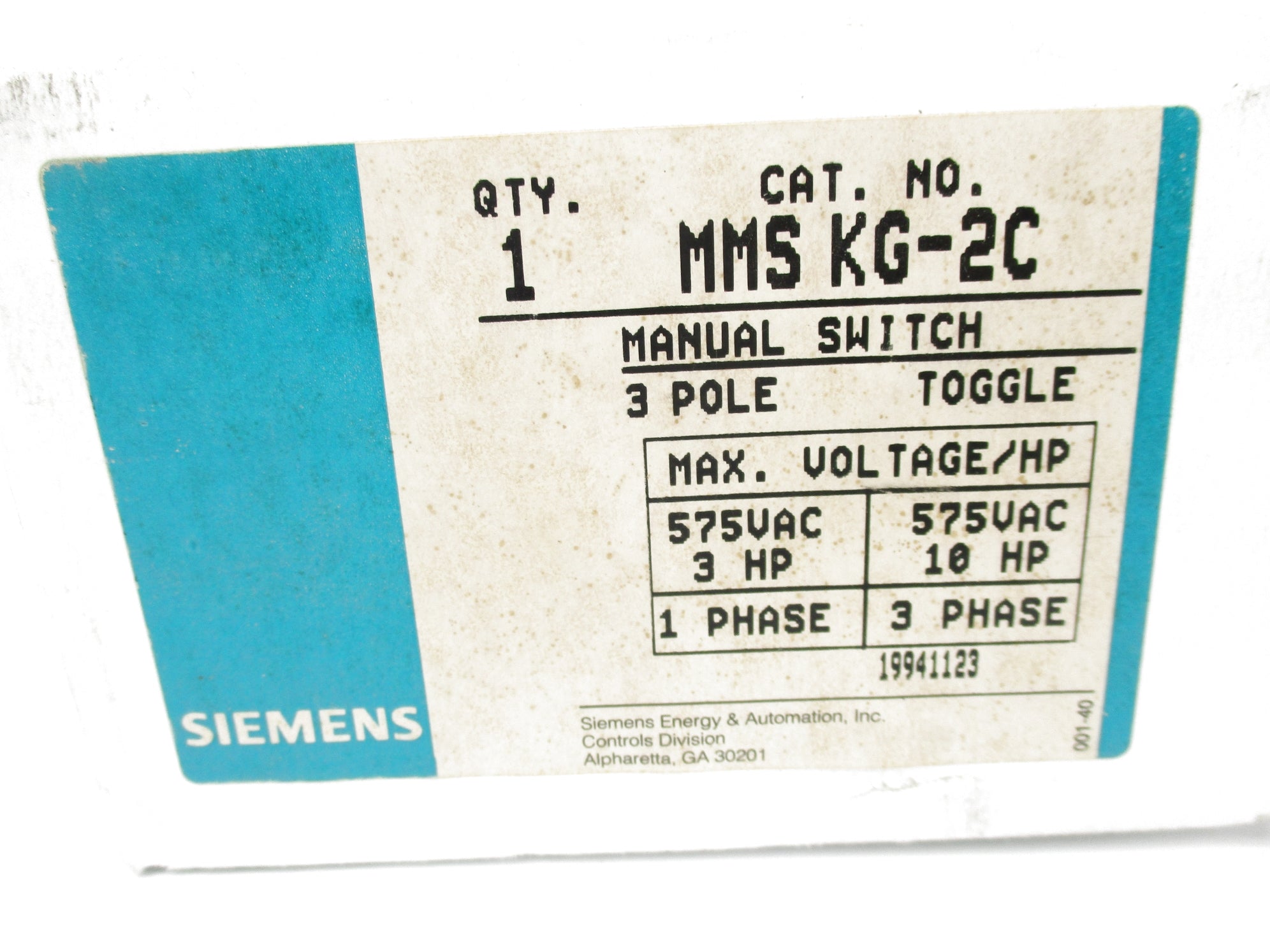 SIEMENS MMSKG-2C NSMP