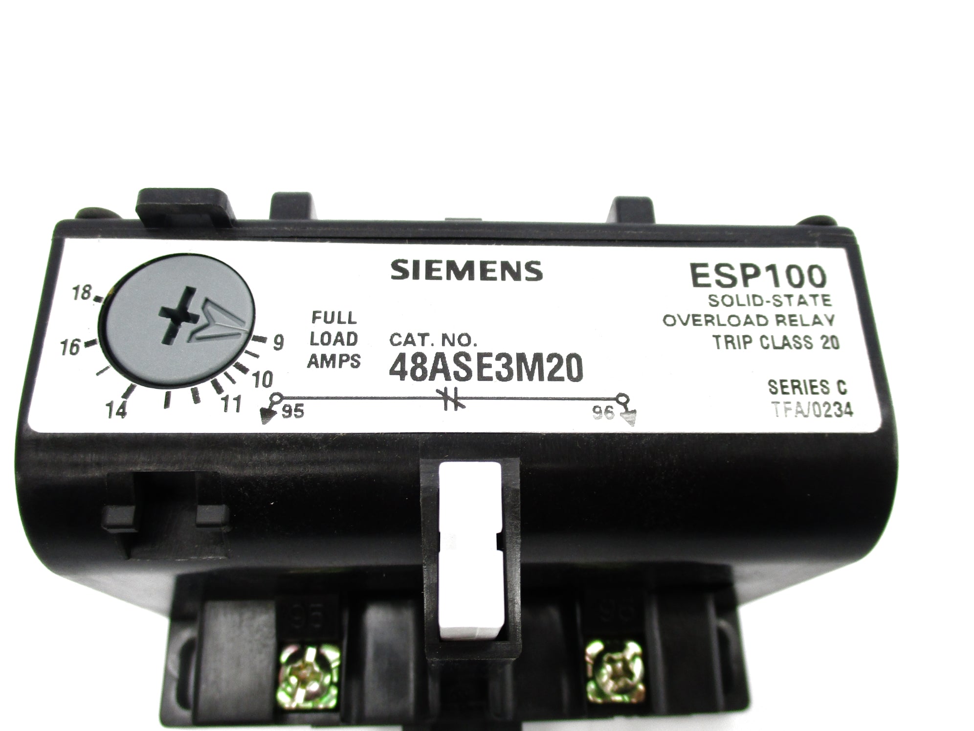 SIEMENS 48ASE3M20 SER. C 9-18A 600VAC NSNP