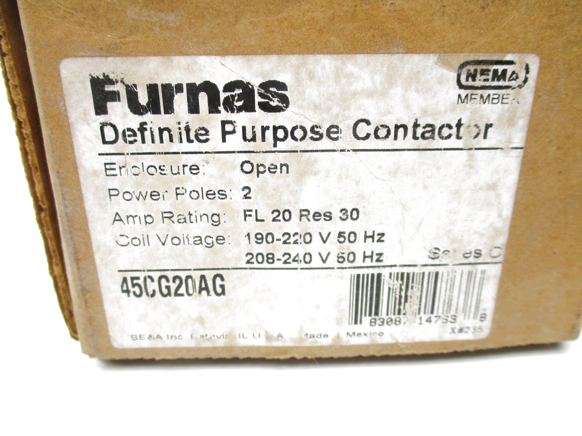 FURNAS 45CG20AG 190-220V 208-240V NSMP