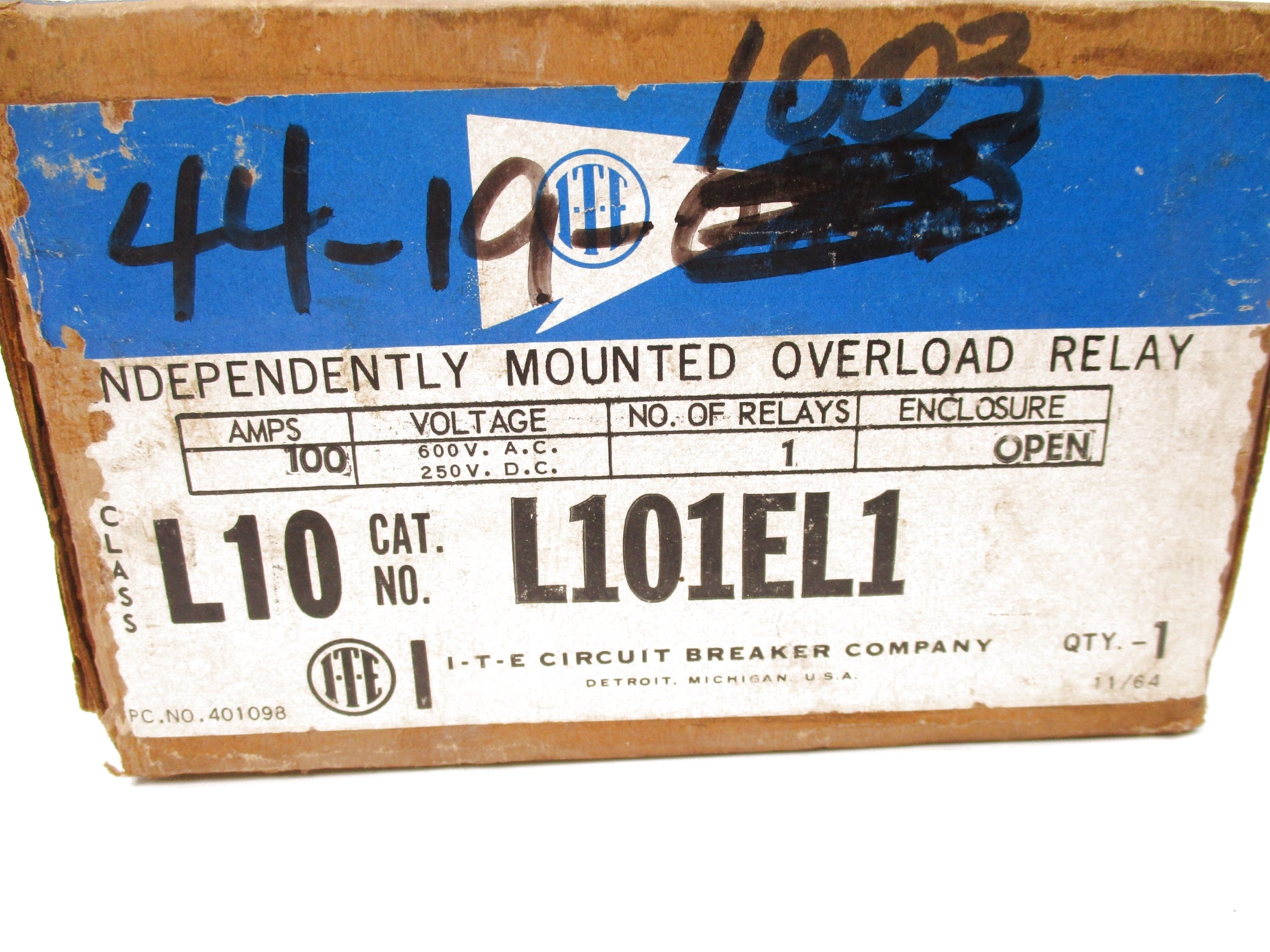 ITE L101EL1 100A 600VAC NSFS