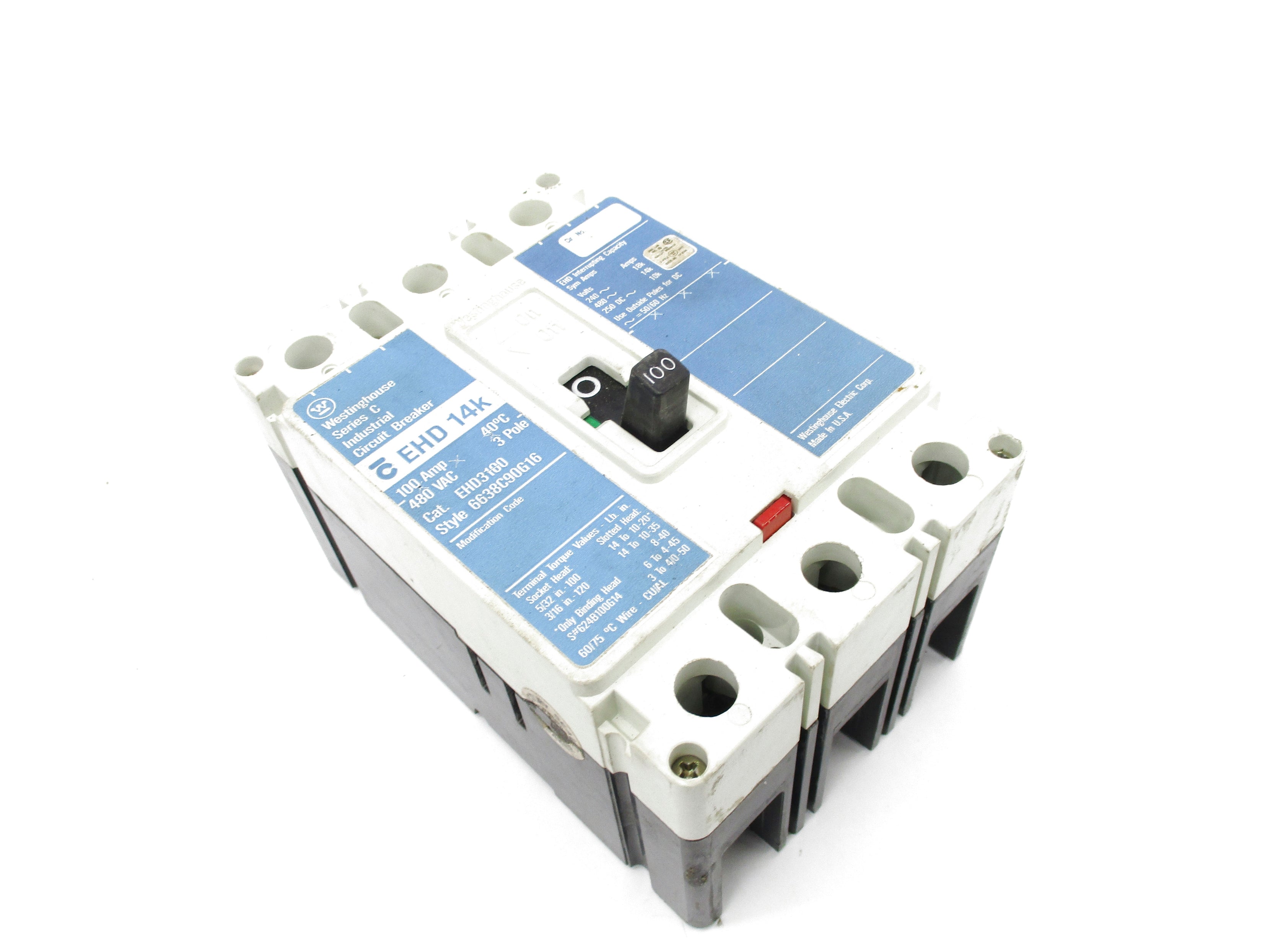WESTINGHOUSE EHD3100 480V 100A NSNP