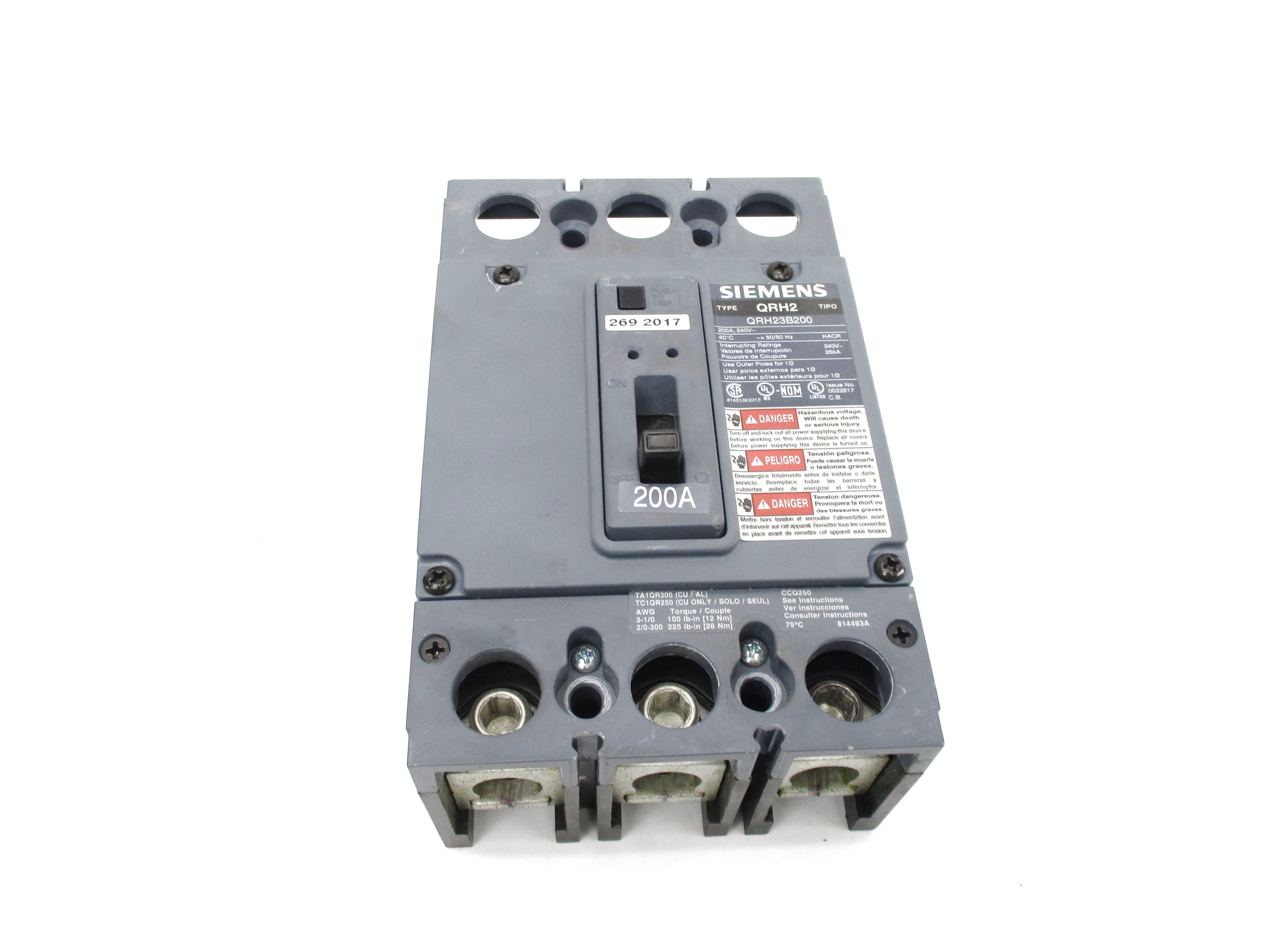 SIEMENS QRH23B200 200A 240V NSNP