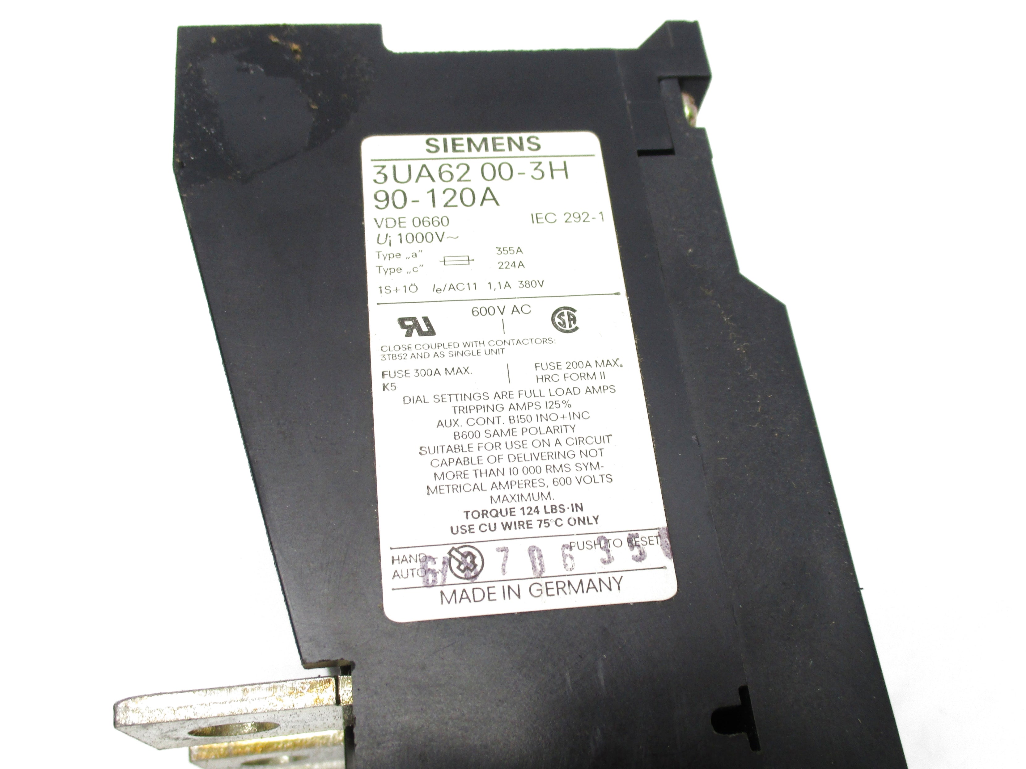 SIEMENS 3UA6200-3H90-120A NSNP