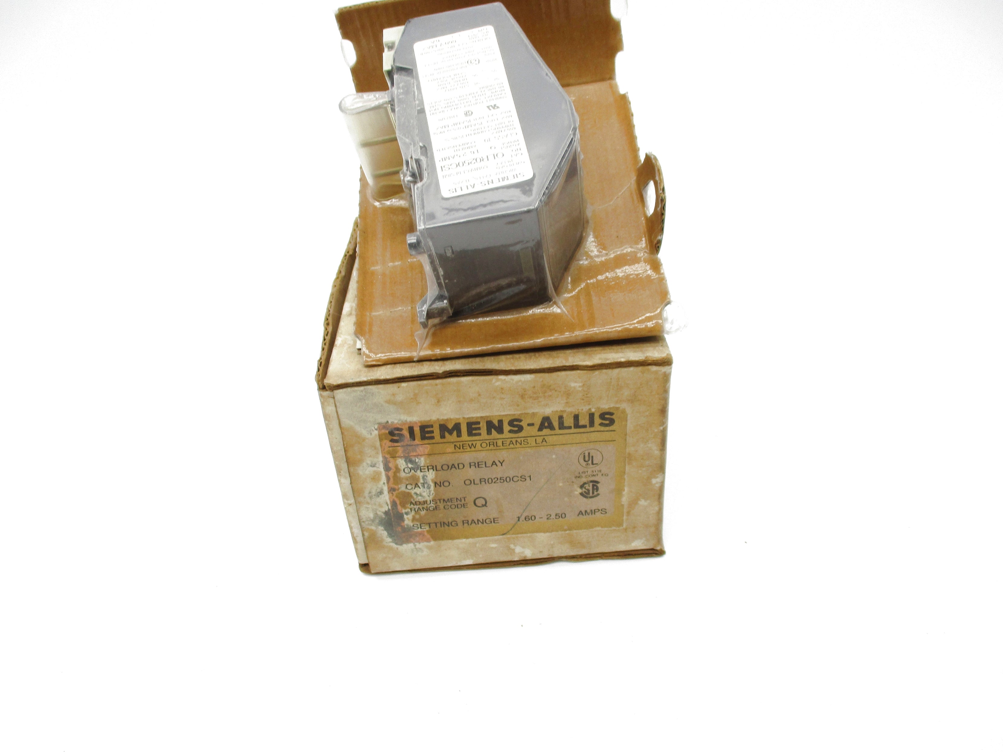 SIEMENS OLR0250CS1 600VAC 6A NSMP