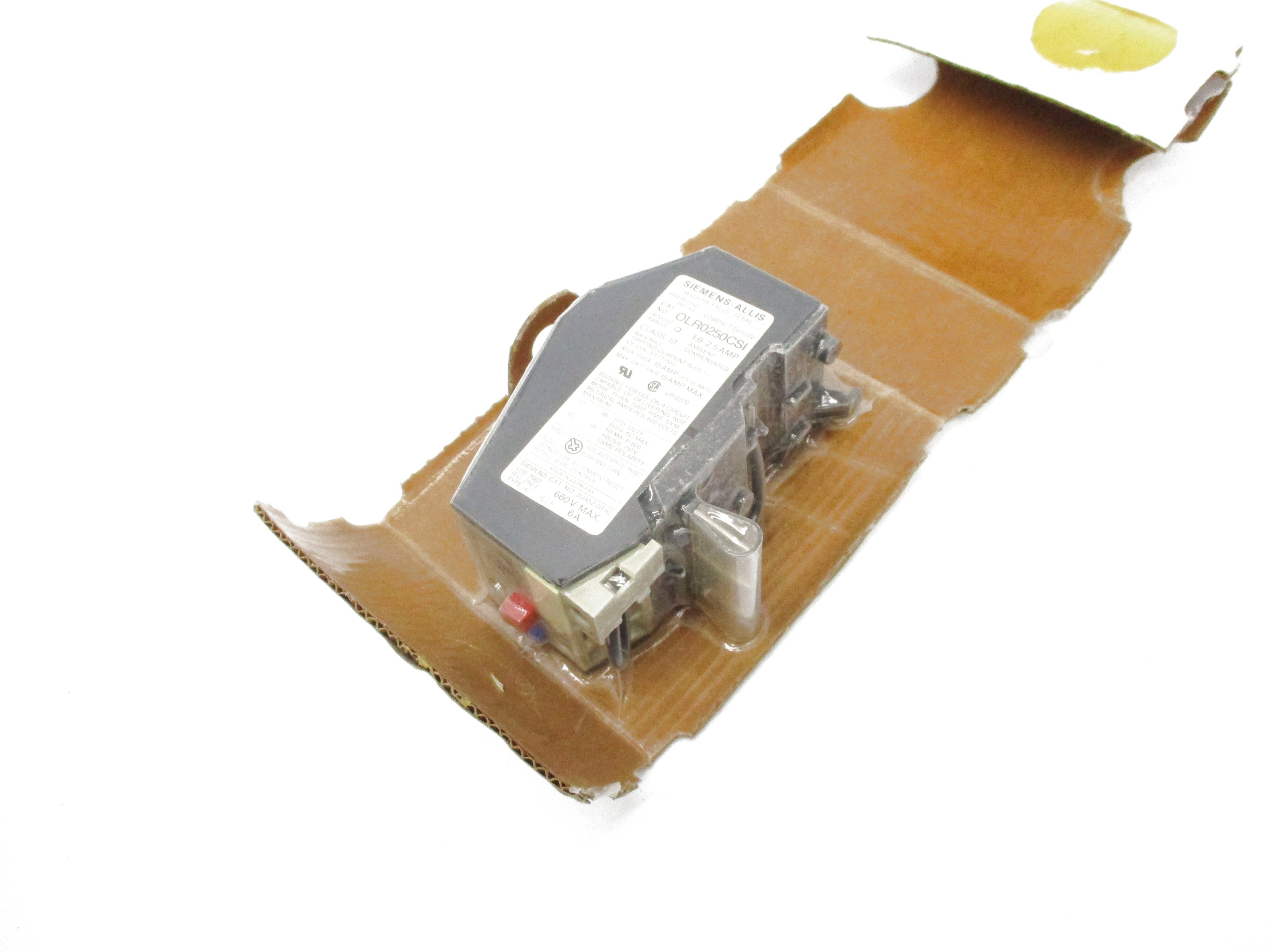 SIEMENS OLR0250CS1 600VAC 6A NSMP