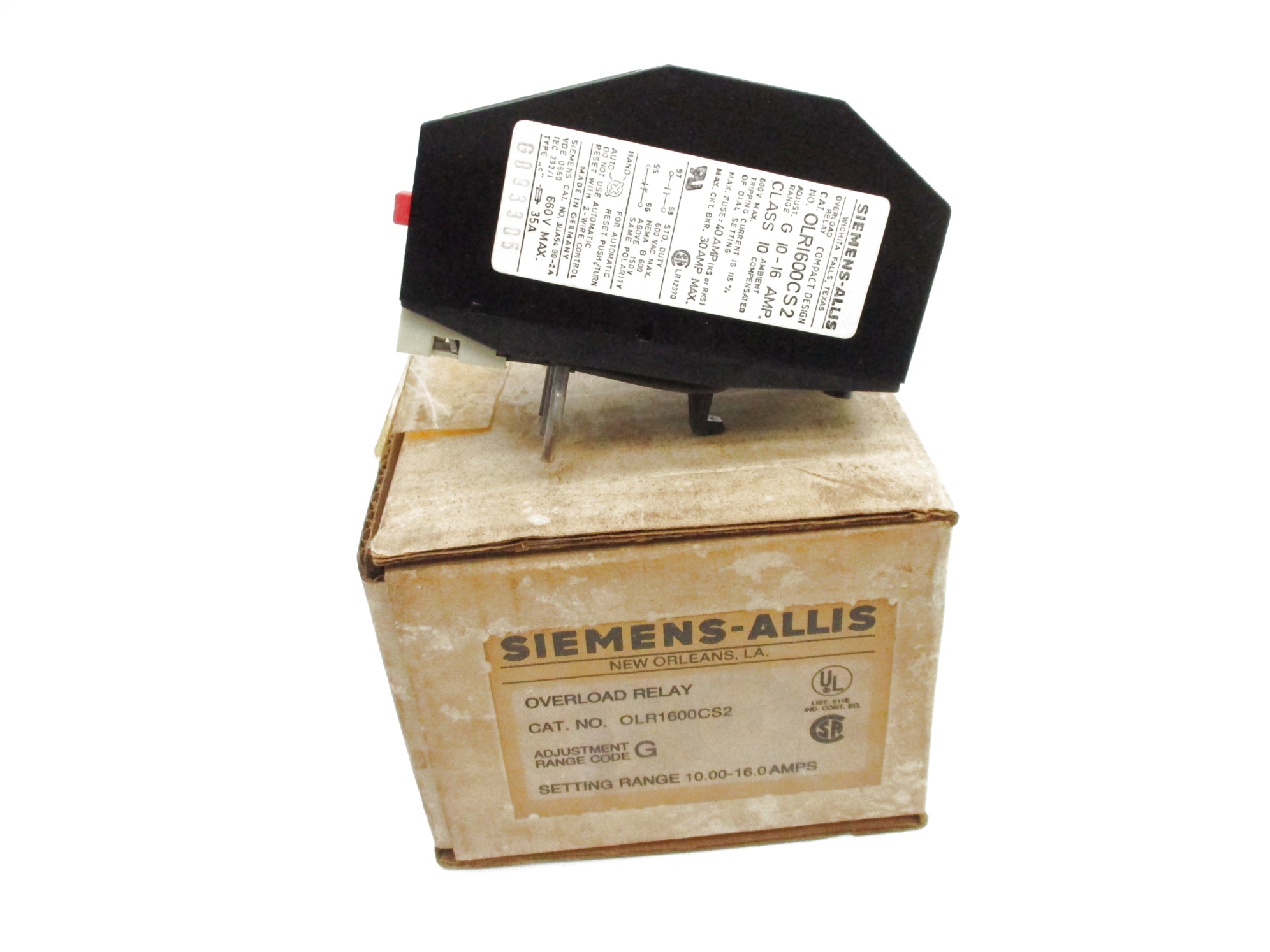 SIEMENS OLR1600CS2 NSMP