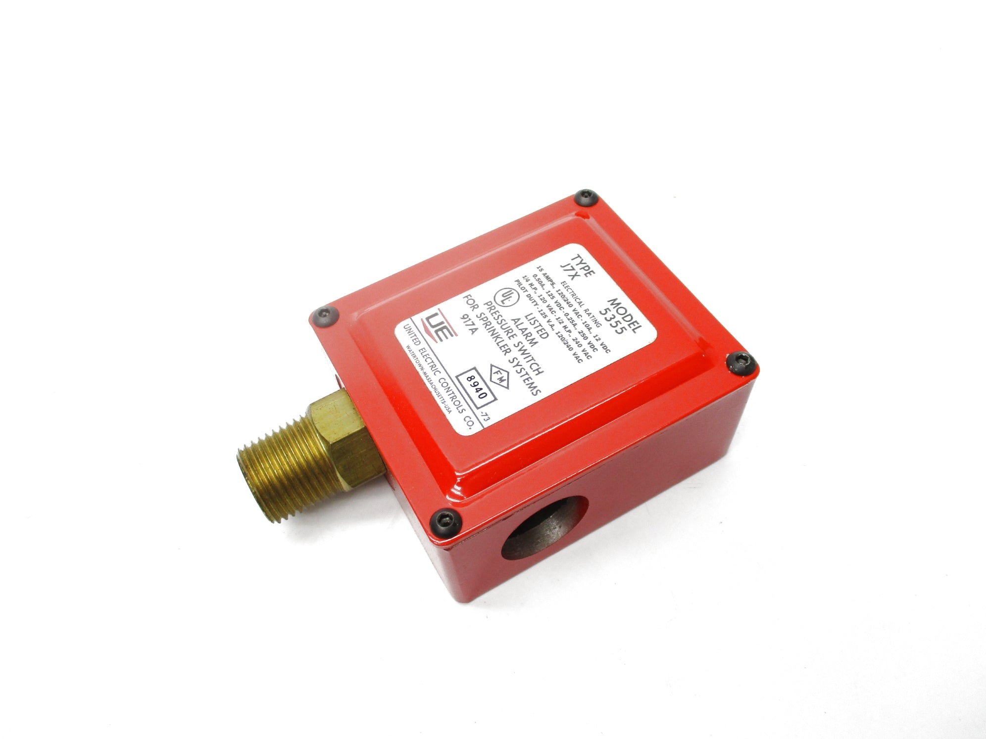 UNITED ELECTRIC J7X-5355 120/240VAC 15A 2-20PSI NSMP