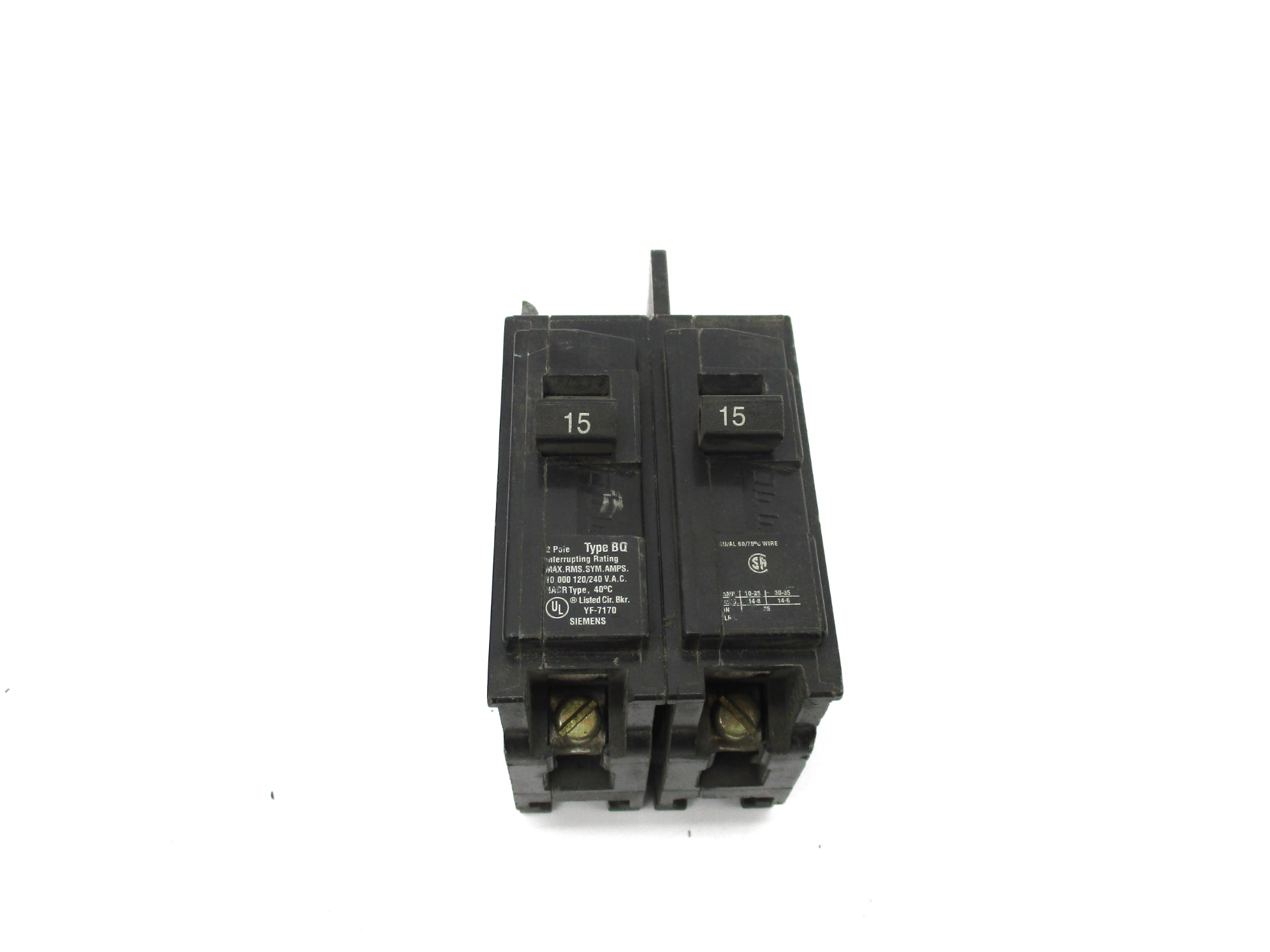 SIEMENS BQ215 120/240VAC 15A NSNP