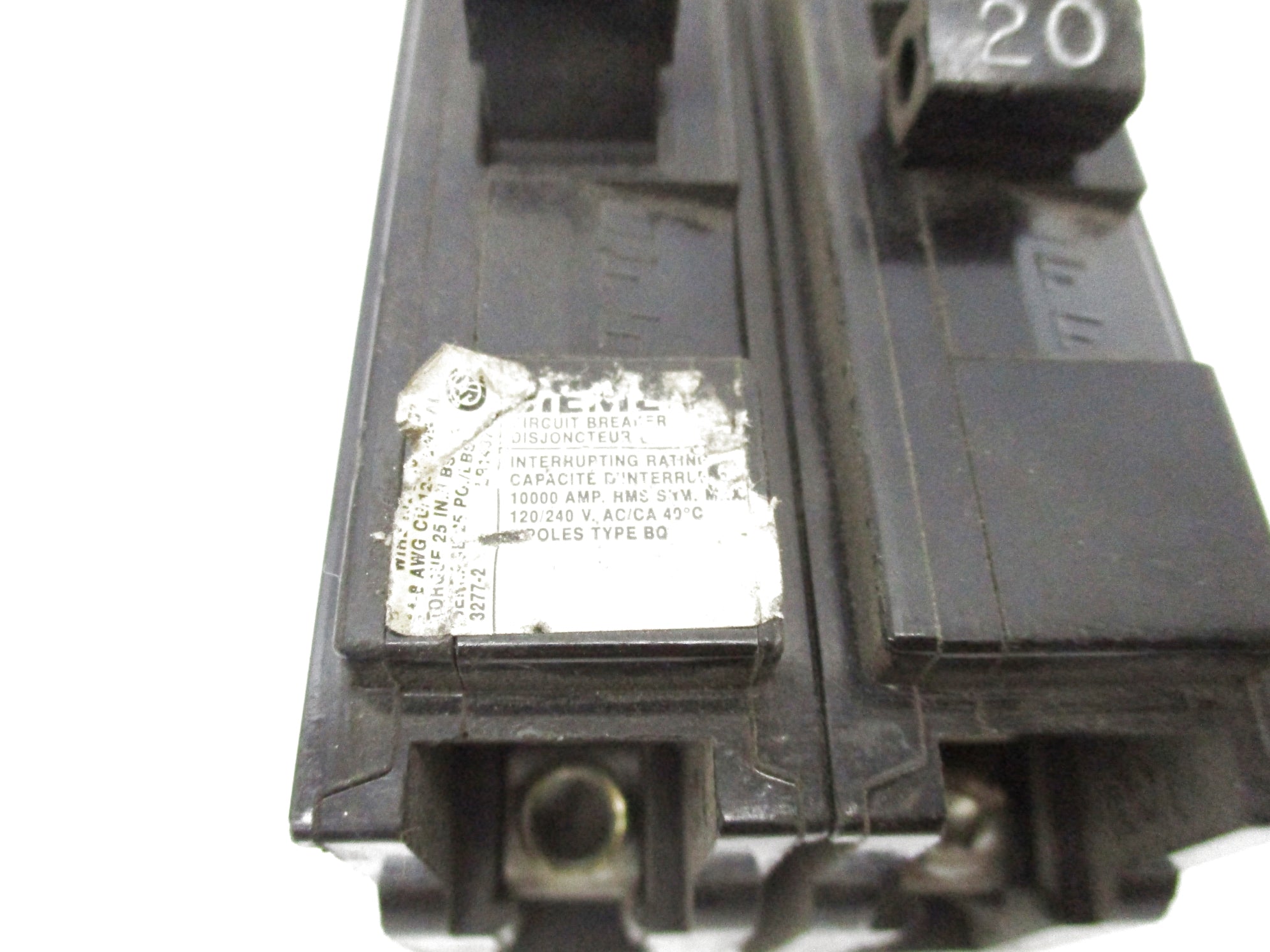 SIEMENS BQ220 120/240VAC 20A UNMP