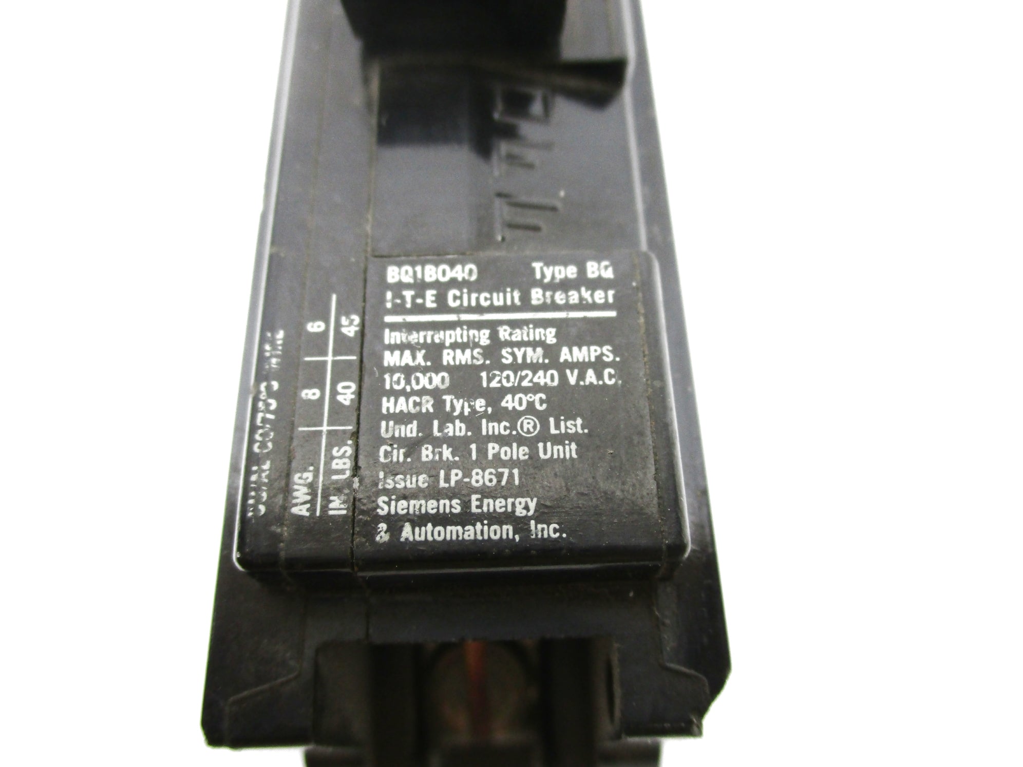 ITE BQ1B040 120/240VAC 40A NSNP