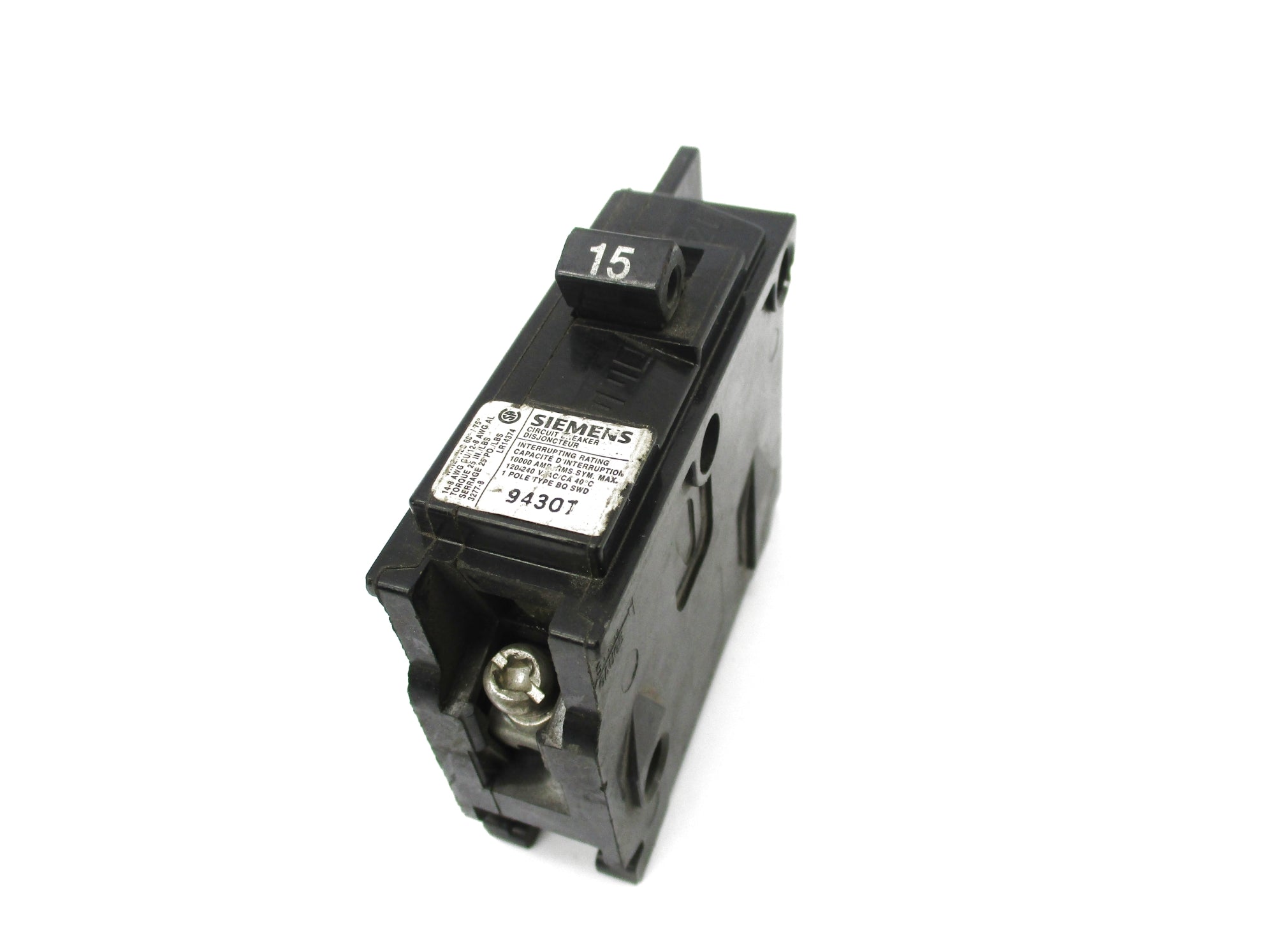 SIEMENS BQ115 120/240V 15A UNMP