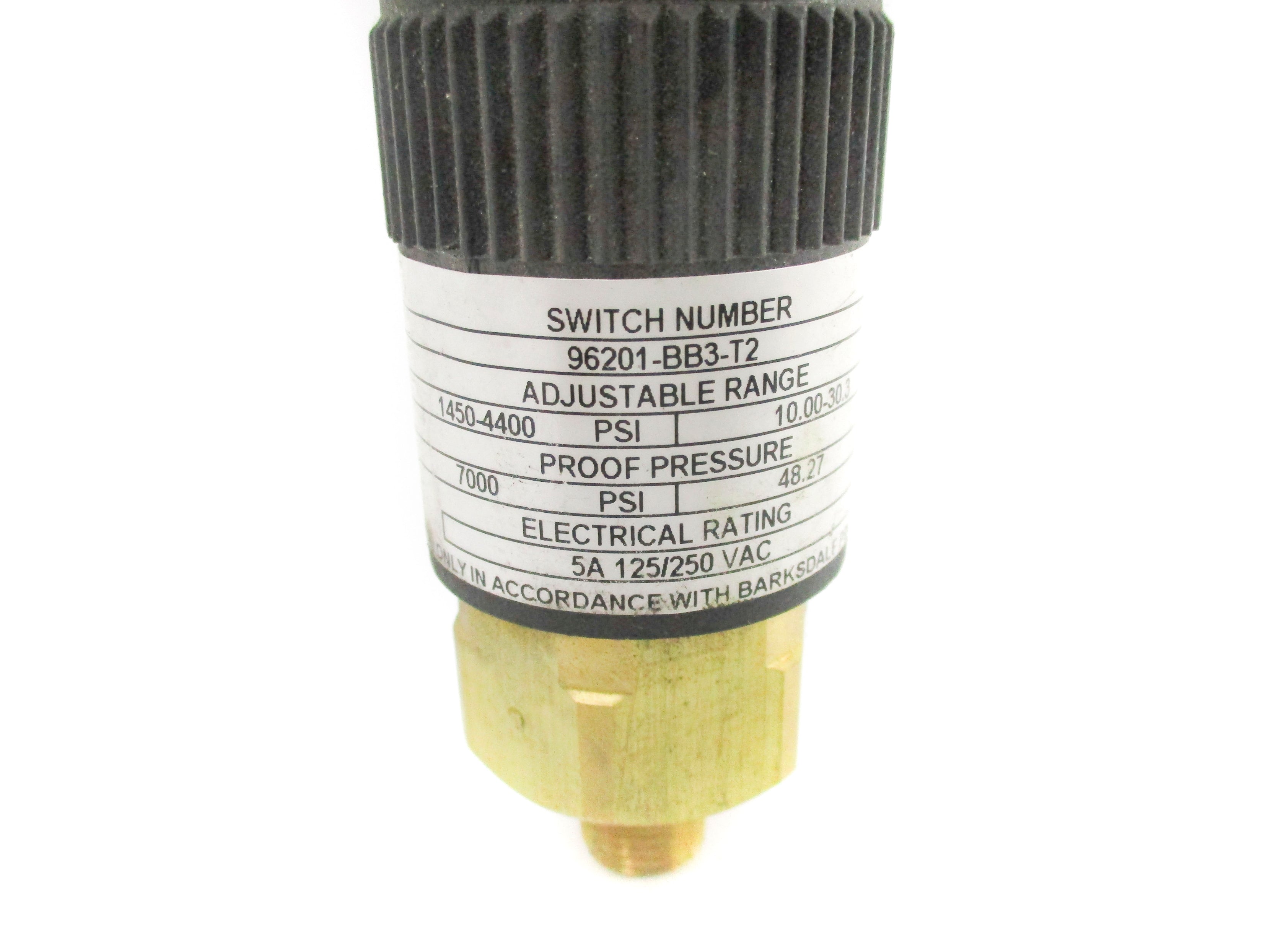 BARKSDALE 96201-BB3-T2 1450-4400PSI  NSNP