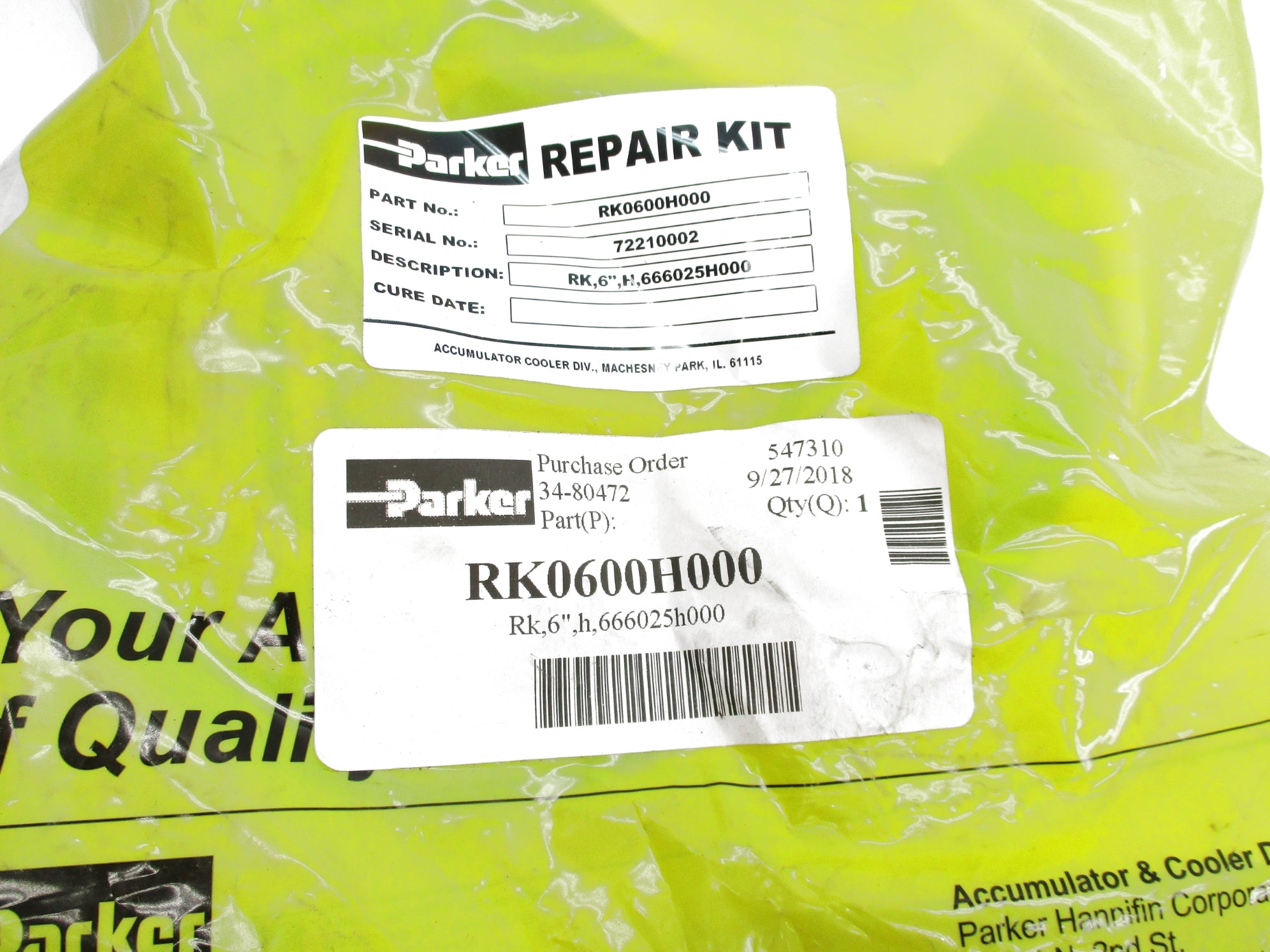 PARKER RK0600H000 NSMP