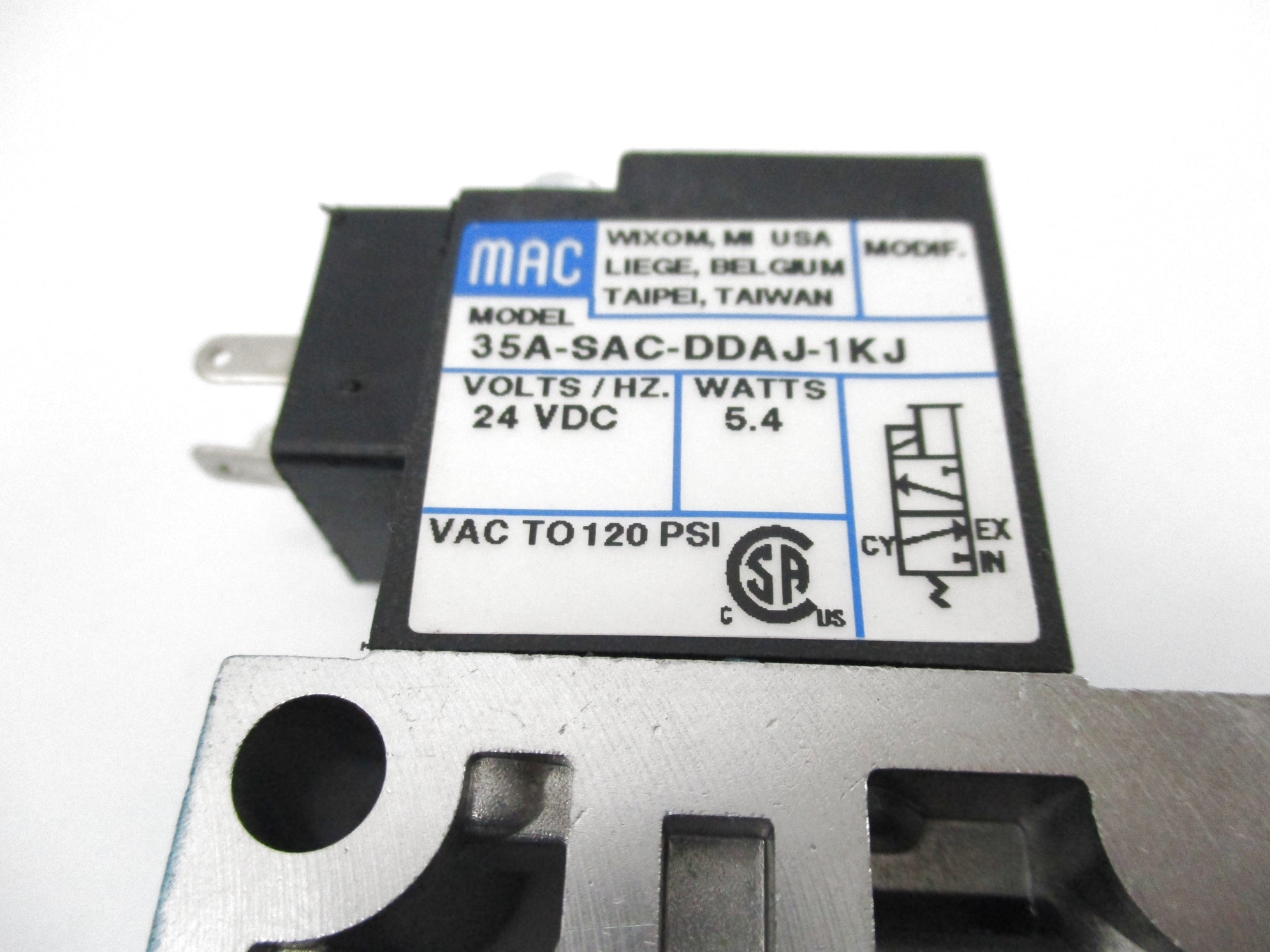 MAC 35A-SAC-DDAJ-1KJ 24VDC 120PSI NSMP