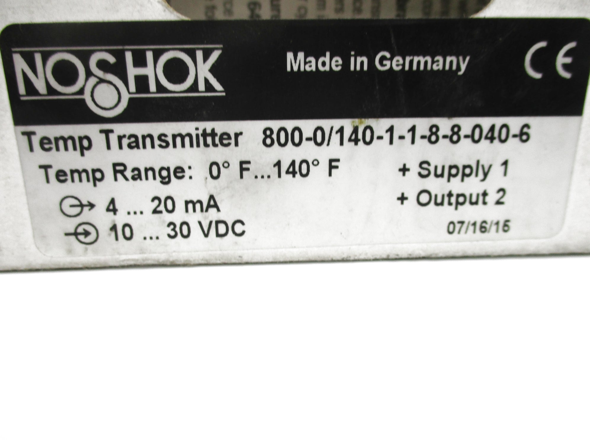 NOSHOK 800-0/140-1-1-8-8-040-6 NSMP