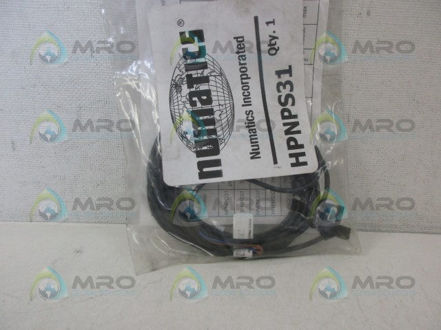 NUMATICS HPNPS31 SWITCH-ELECTRONIC W/CABLE  *NEW IN FACTORY BAG*