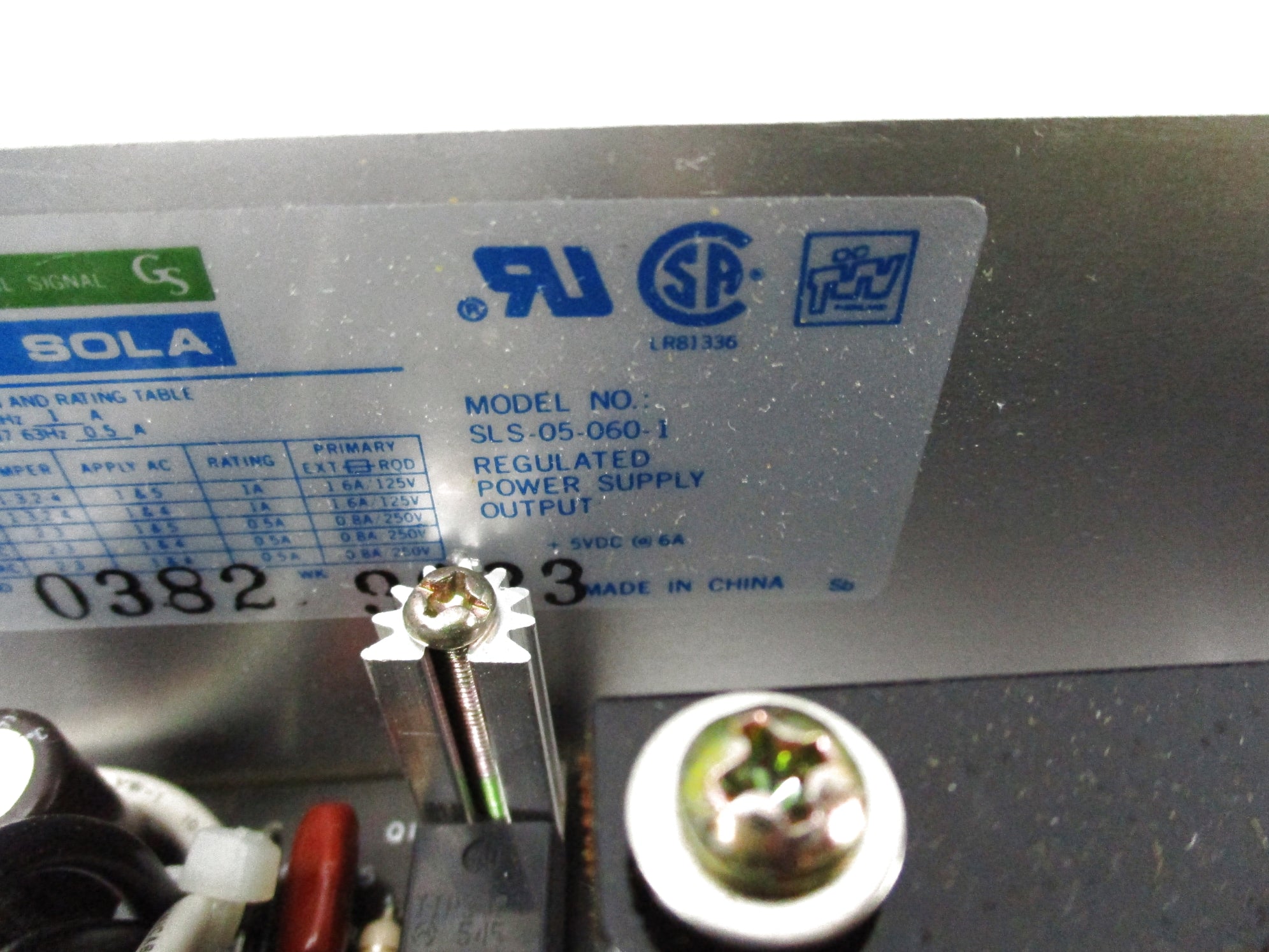SOLA SLS-05-060-1  NSNP