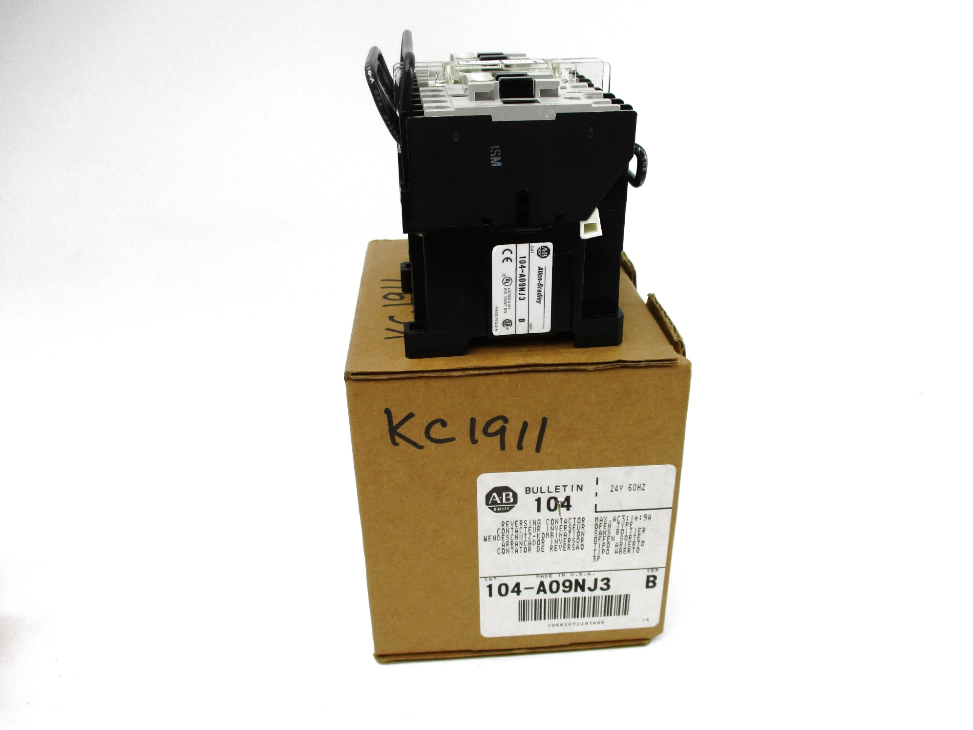 ALLEN BRADLEY 104-A09NJ3 SER. B 24V (BR/WH) NSMP
