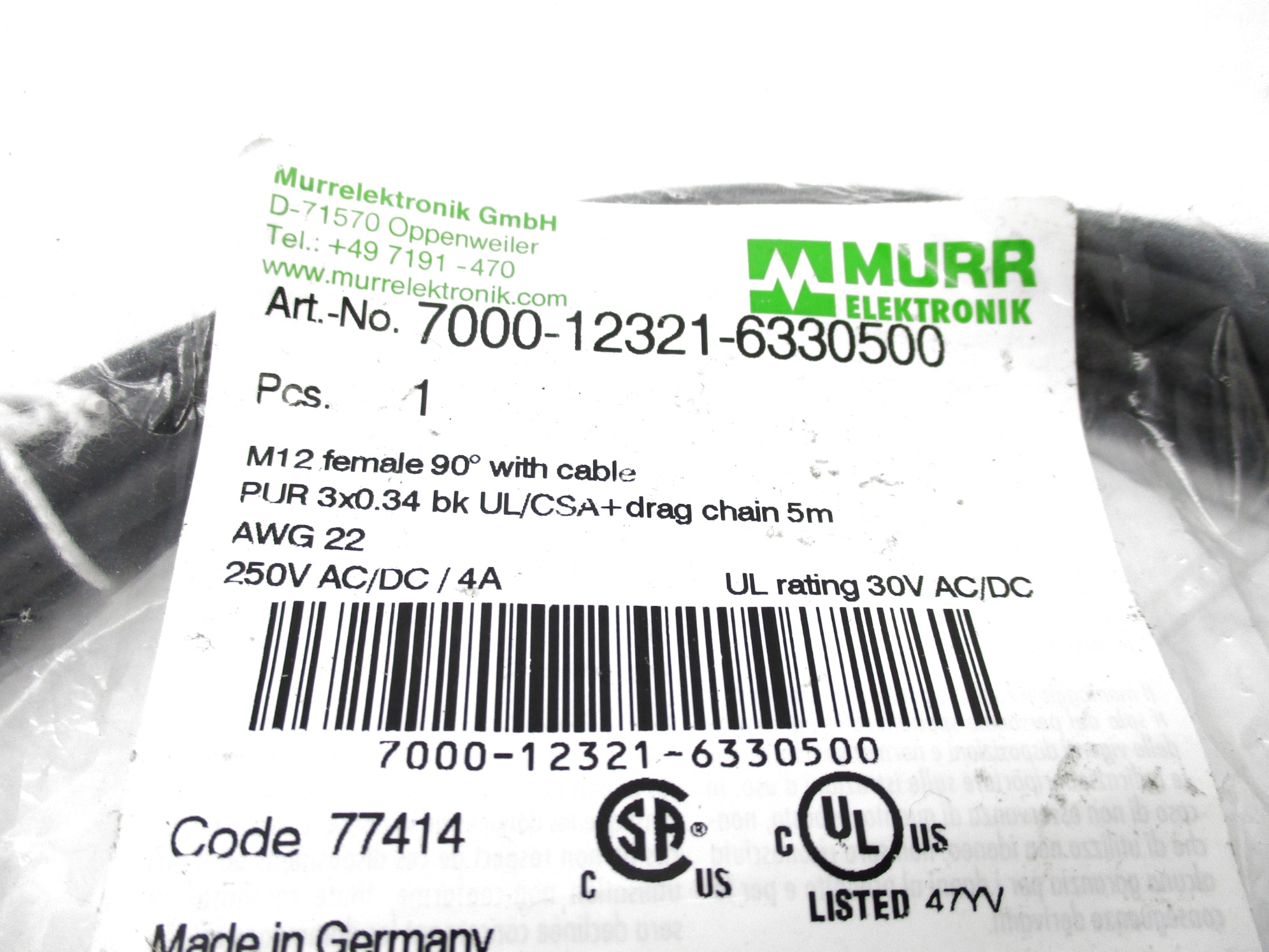 MURR ELEKTRONIK 7000-12321-6330500 NSMP
