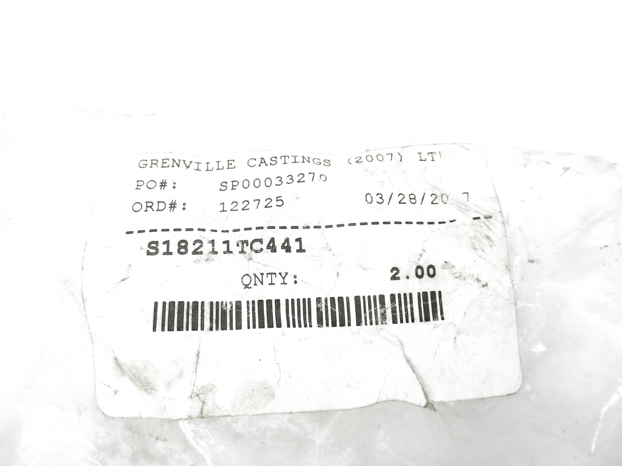 DANIEL WOODHEAD S18211TC441 (PKG OF 2) NSMP
