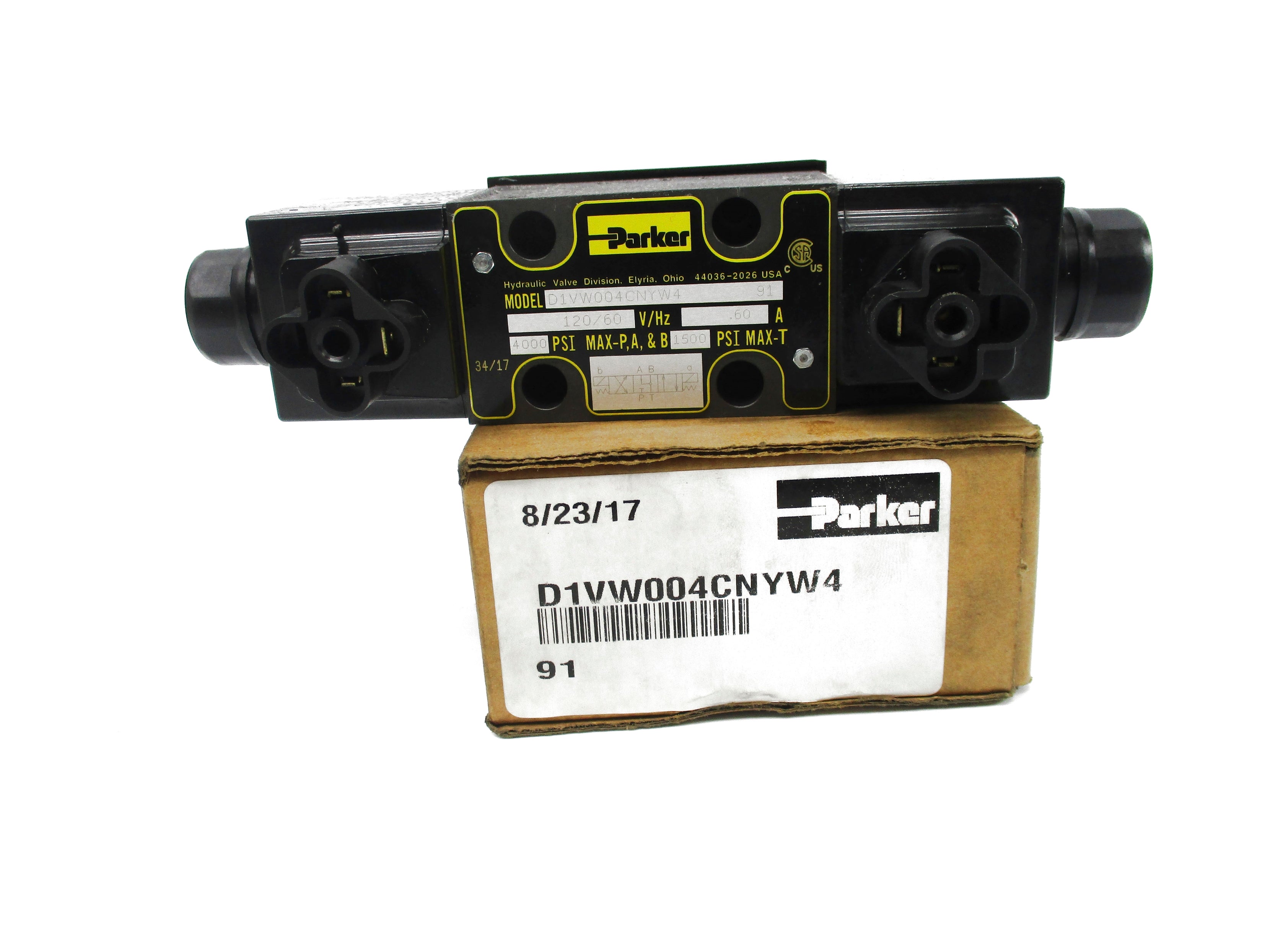 PARKER D1VW004CNYW491 120V 4000PSI NSMP