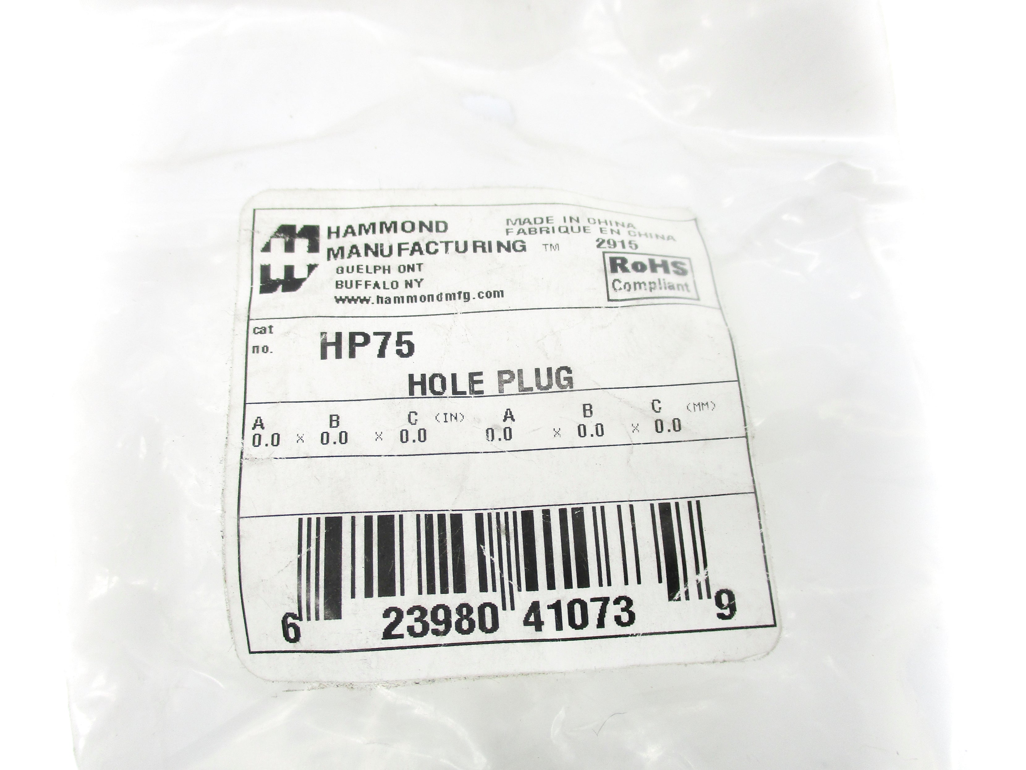 HAMMOND MANUFACTURING HP75 NSMP