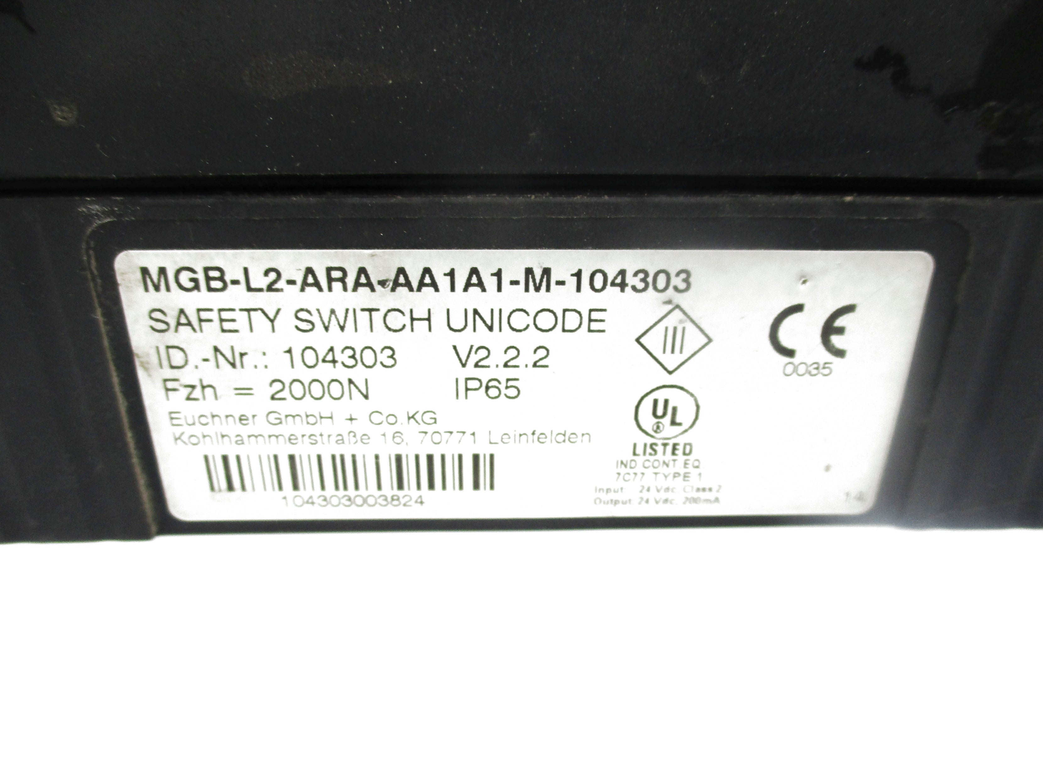 EUNCHER MGB-L2-ARA-AA1A1-M-104303 UNMP