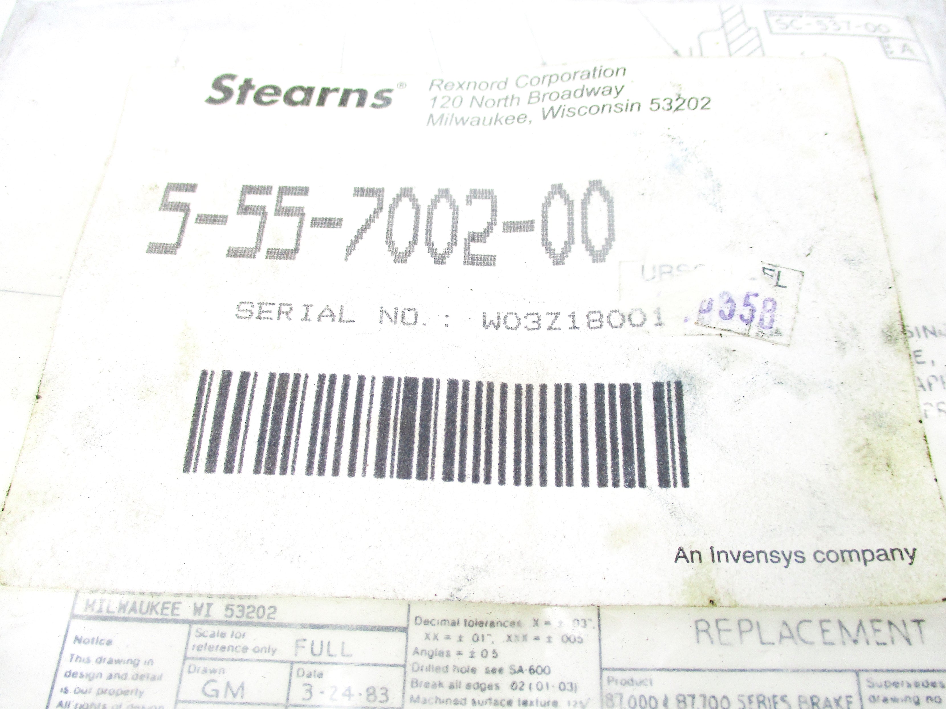 STEARNS 5-55-7002-00 NSMP