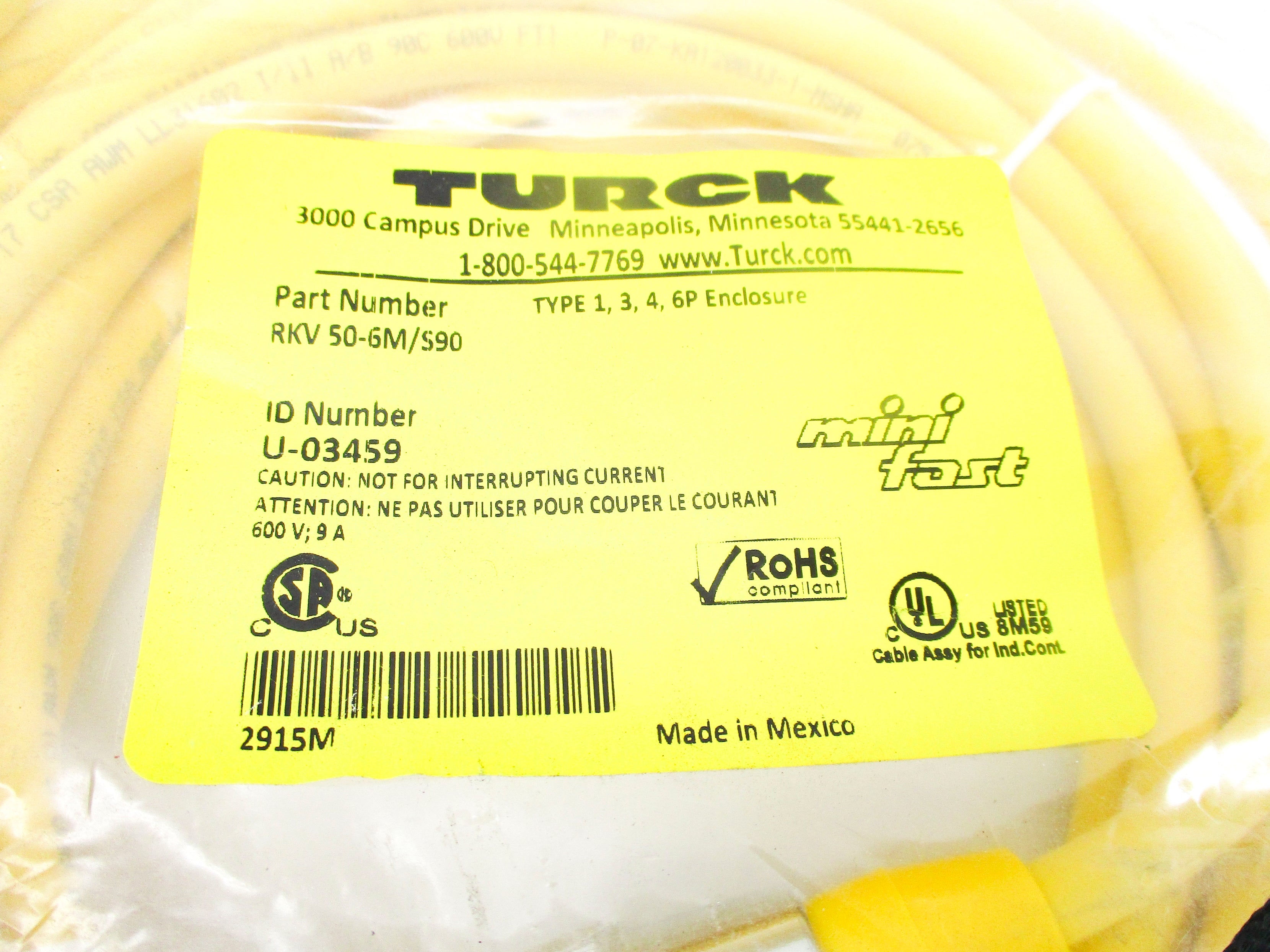TURCK RKV50-6M/S90 NSMP