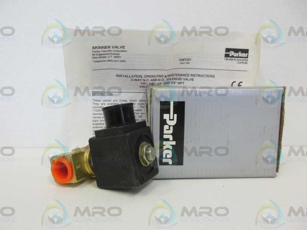 PARKER 7121KBN3UE00N0D400P3 SKINNER VALVE*NEW IN BOX*