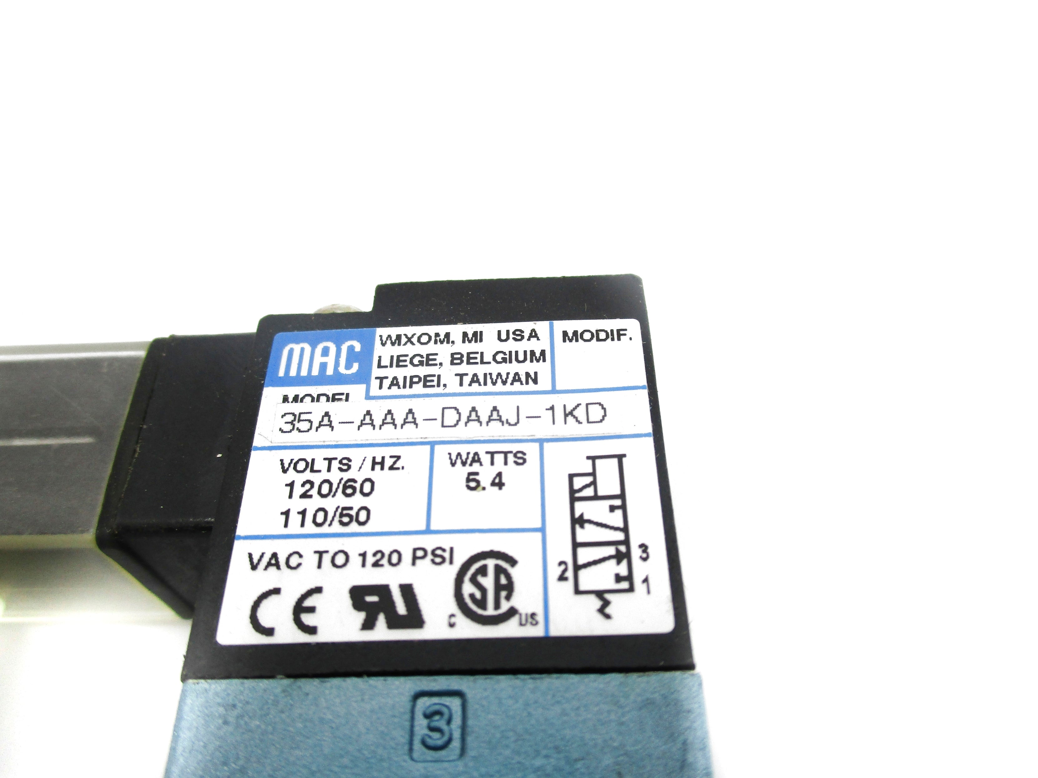 MAC 35A-AAA-DAAJ-1KD 110/120V 120PSI NSNP