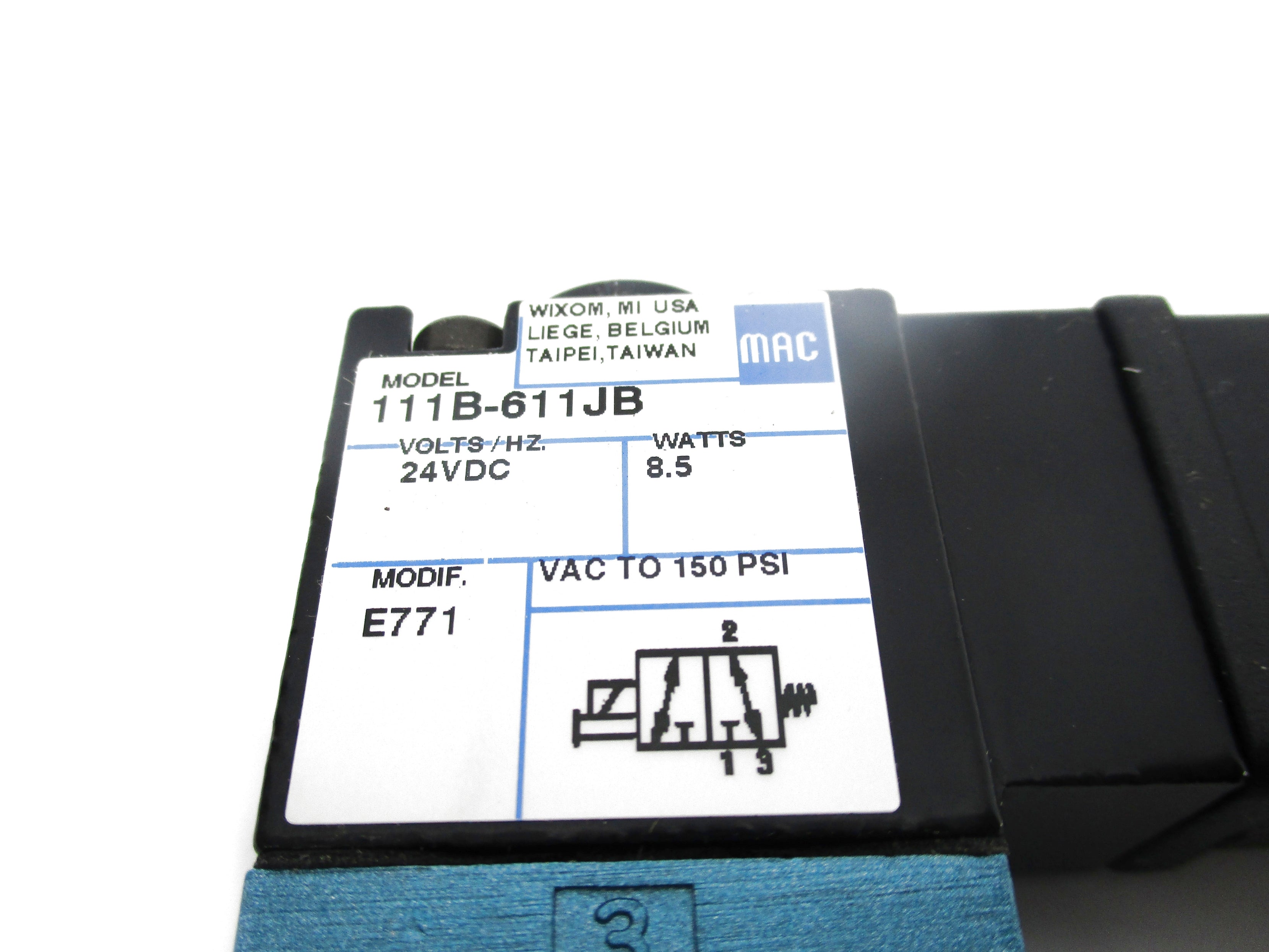MAC 111B-611JB 24VDC 150PSI NSNP